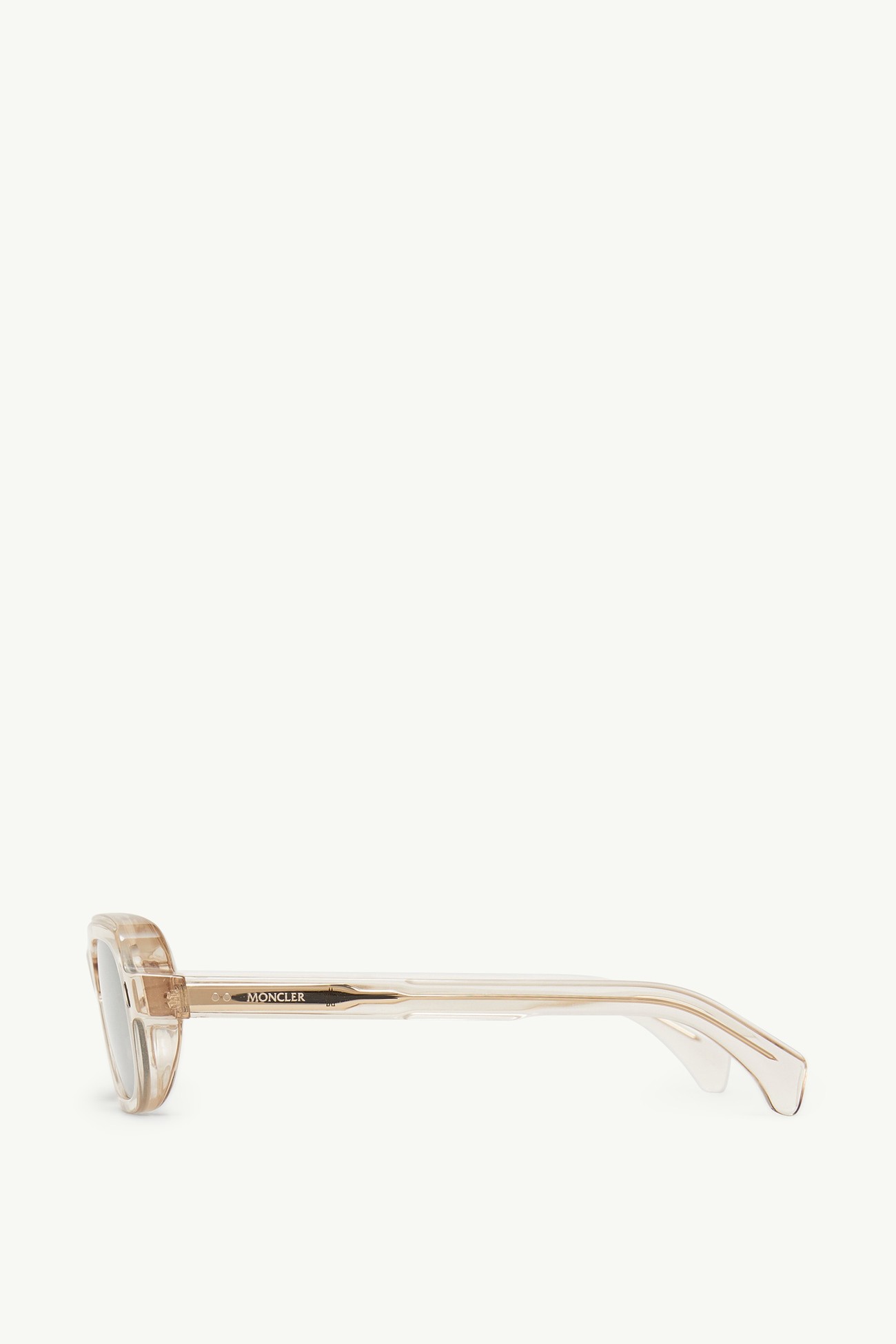 Suntrap Rectangular Sunglasses TRANSPARENT SHINY OFF-WHITE Moncler 2