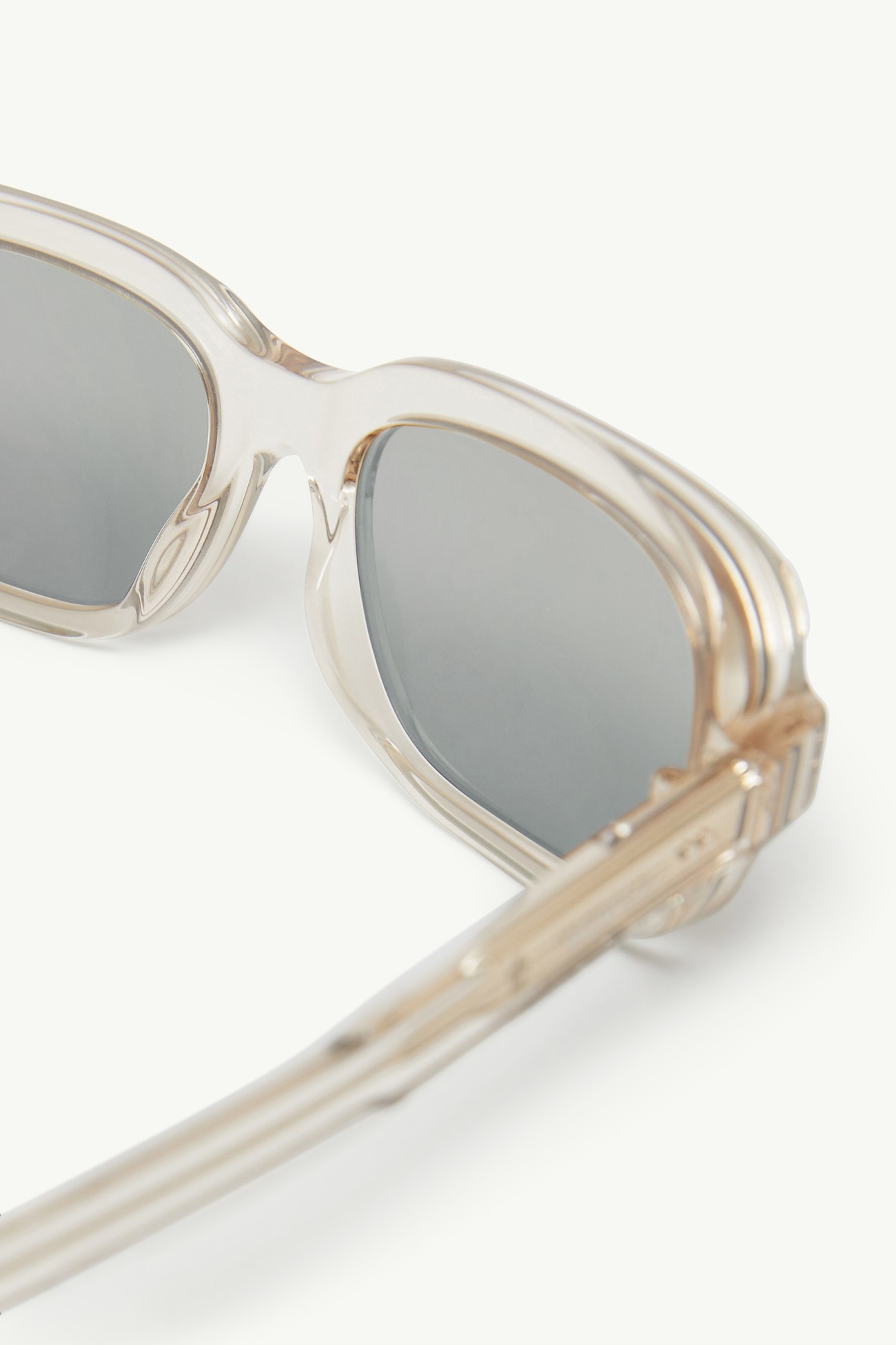 Lunettes de soleil rectangulaires Suntrap BLANC CASSÉ TRANSPARENT BRILLANT Moncler 4