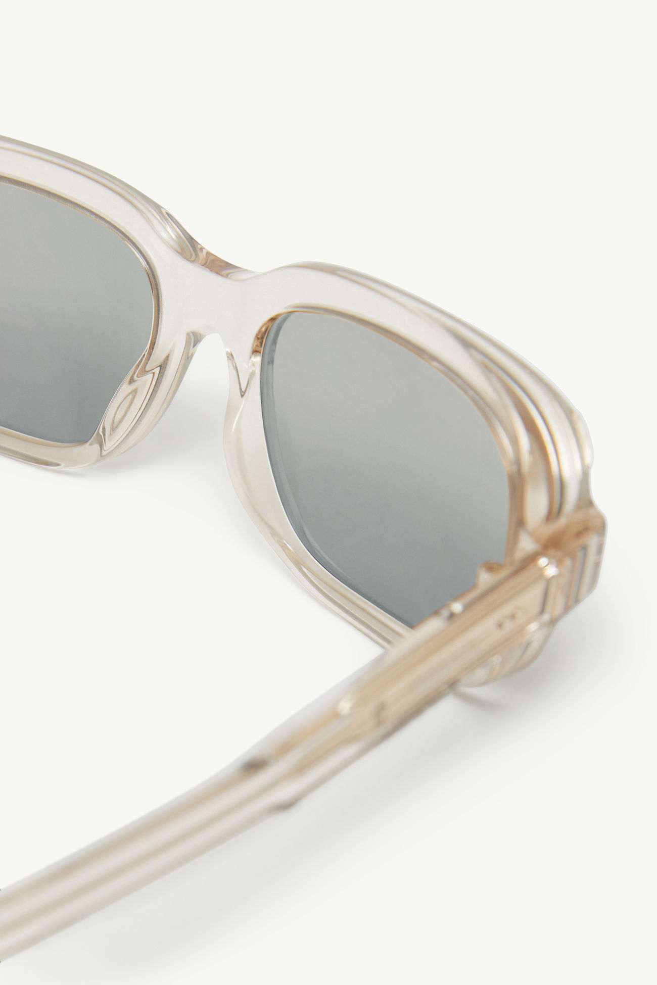 Occhiali da sole rettangolari Suntrap BIANCO SPORCO TRASPARENTE LUCIDO Moncler 4