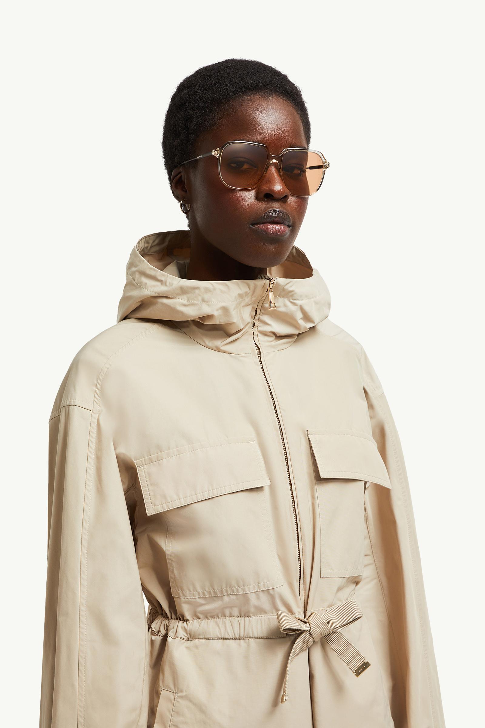 Occhiali da sole pilot Cylin BIANCO SPORCO TRASPARENTE LUCIDO Moncler 1