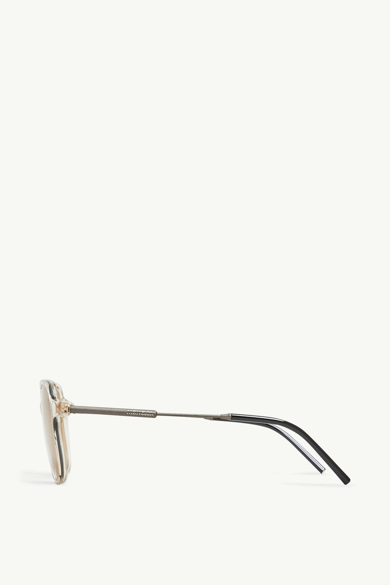 Lunettes de soleil aviateur Cylin BLANC CASSÉ TRANSPARENT BRILLANT Moncler 3