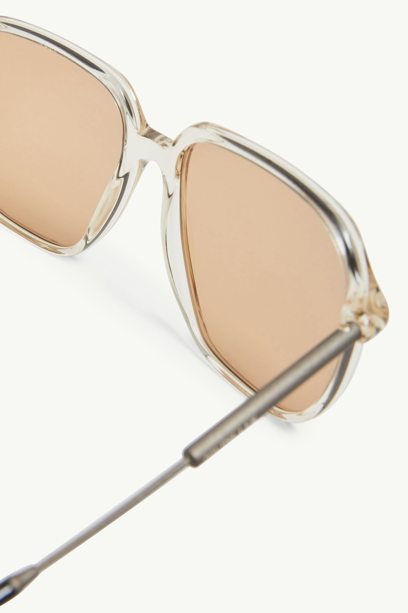 Gafas de sol de aviador Cylin BLANCO ROTO BRILLANTE TRANSPARENTE Moncler 5