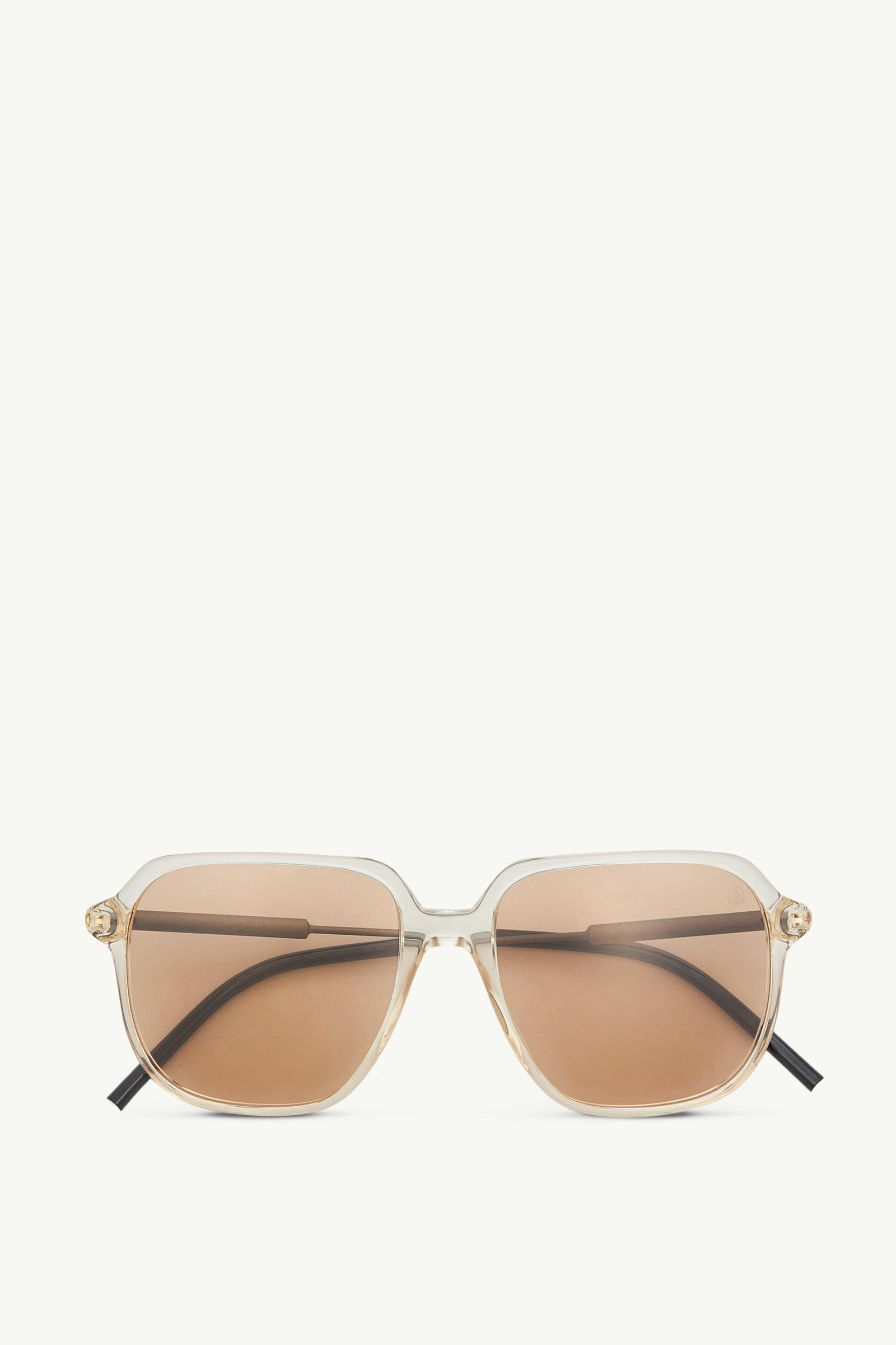 Occhiali da sole pilot Cylin BIANCO SPORCO TRASPARENTE LUCIDO Moncler 0