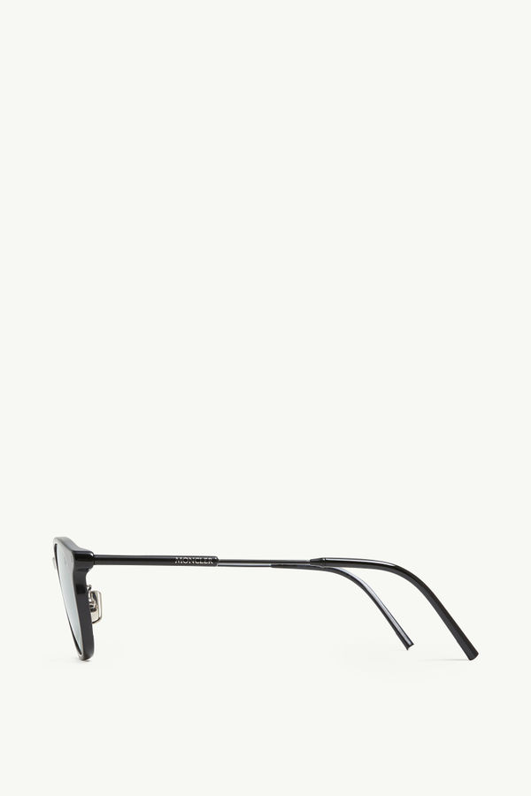 Barbb runde Sonnenbrille Glänzend Schwarz Moncler 2