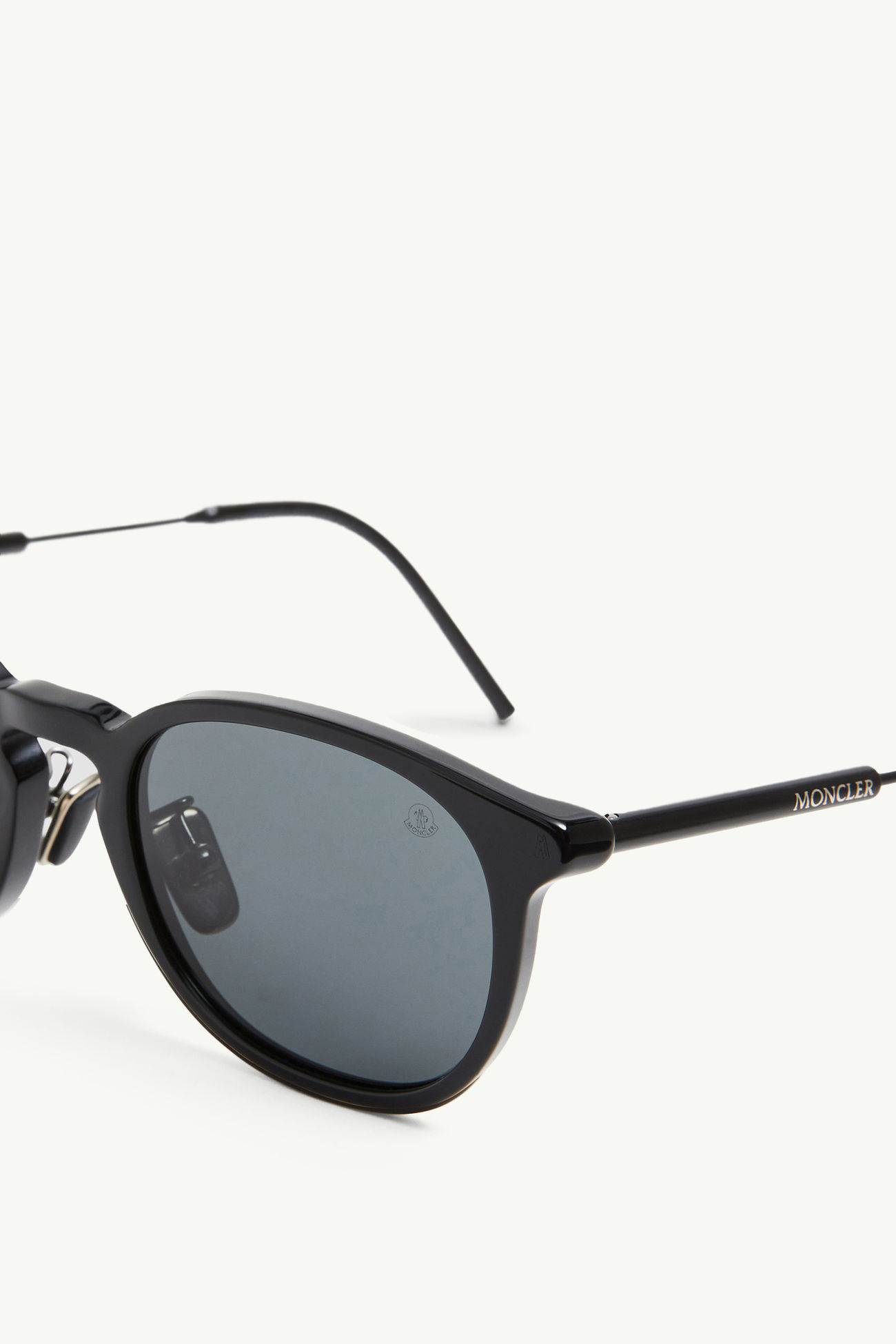 Gafas de sol redondas Barbb Negro Brillante Moncler 3