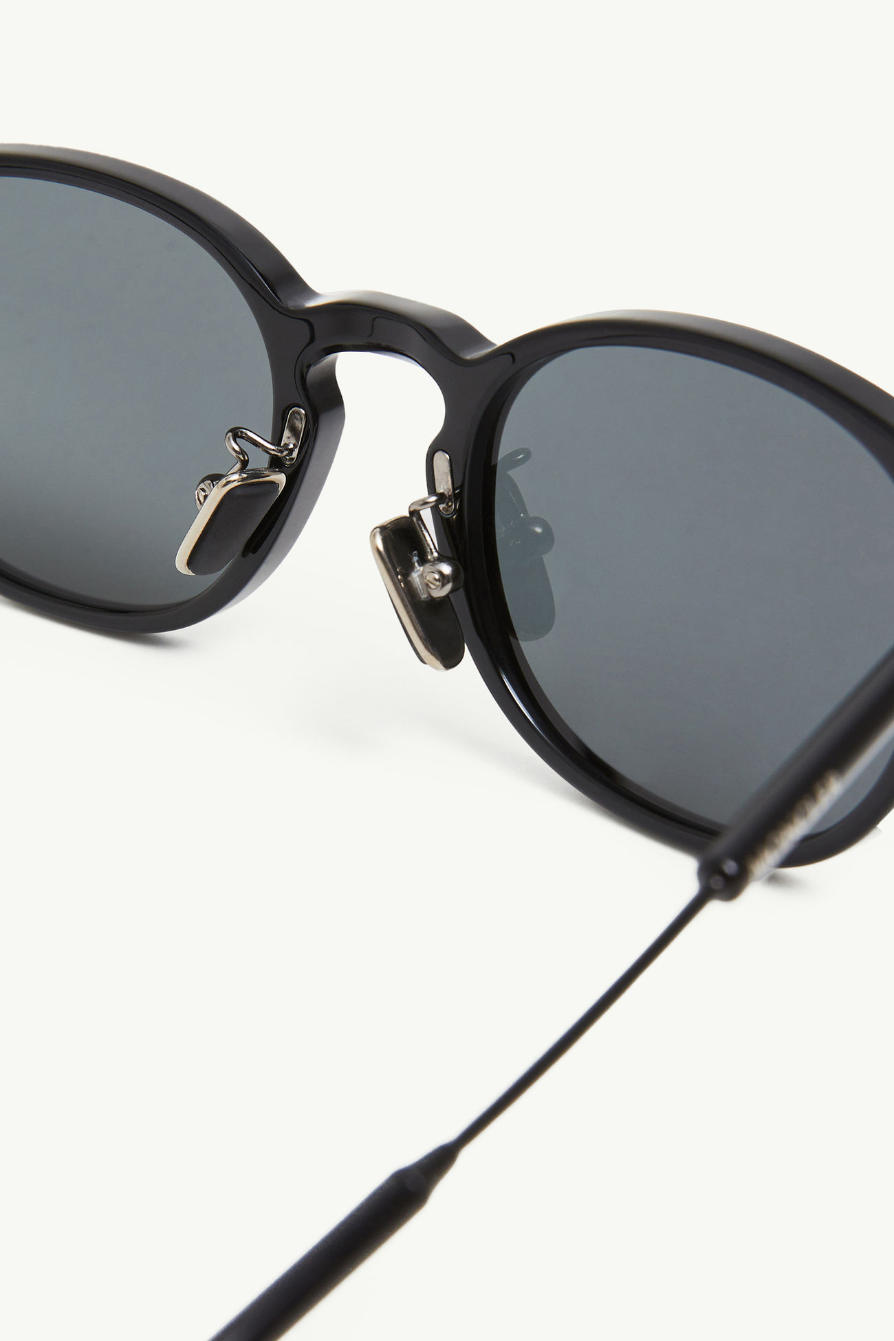 Gafas de sol redondas Barbb Negro Brillante Moncler 4