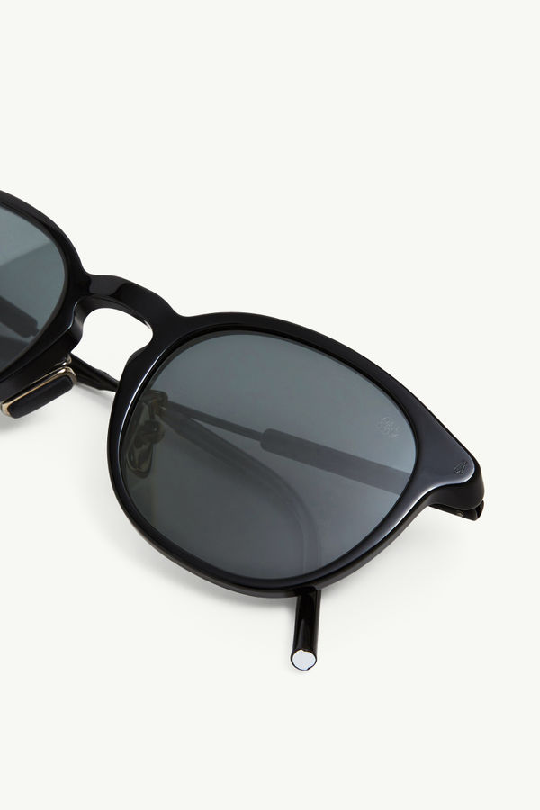 Barbb runde Sonnenbrille Glänzend Schwarz Moncler 5