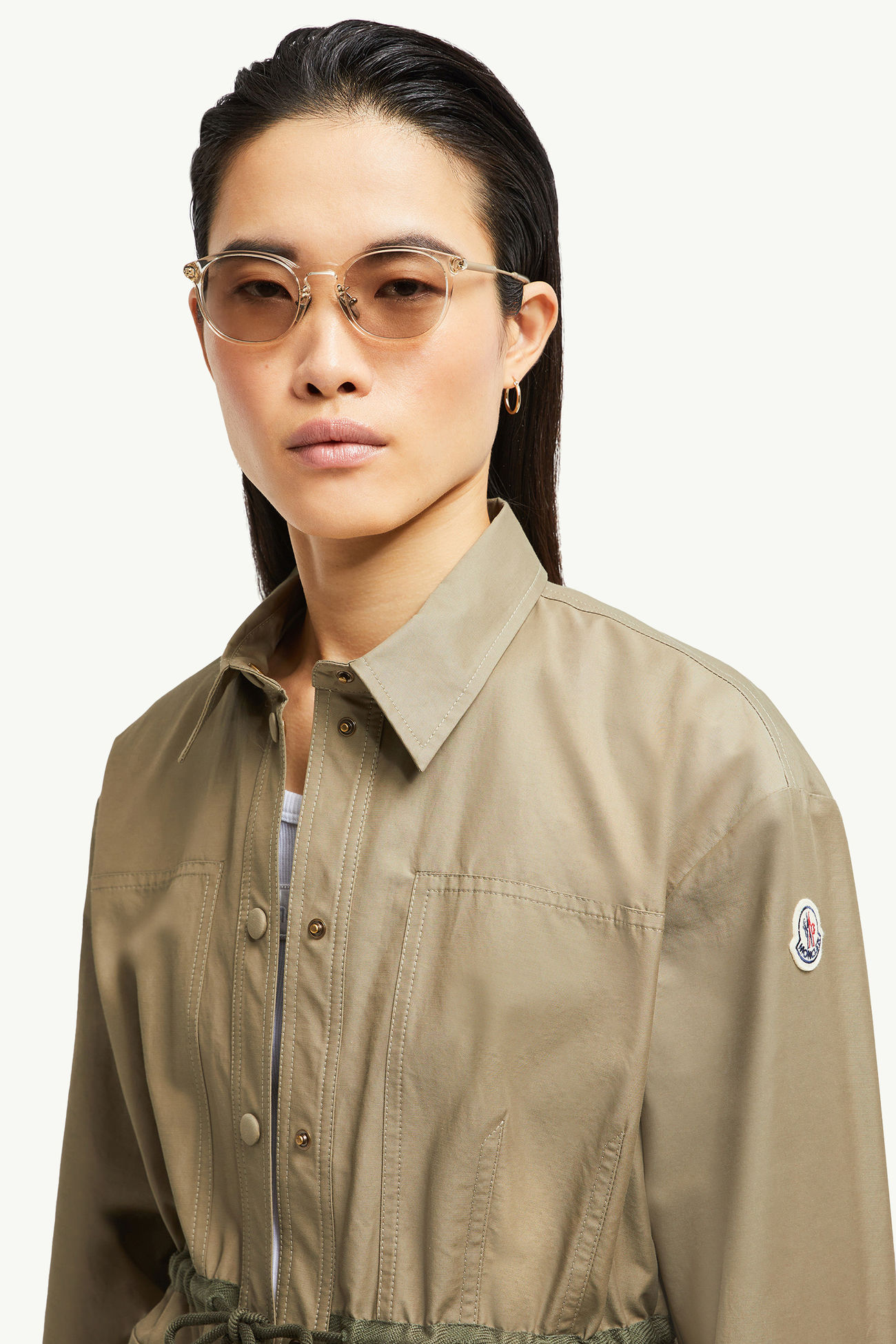 Barbbサングラス トランスパレント シャイニーオフホワイト Moncler 1