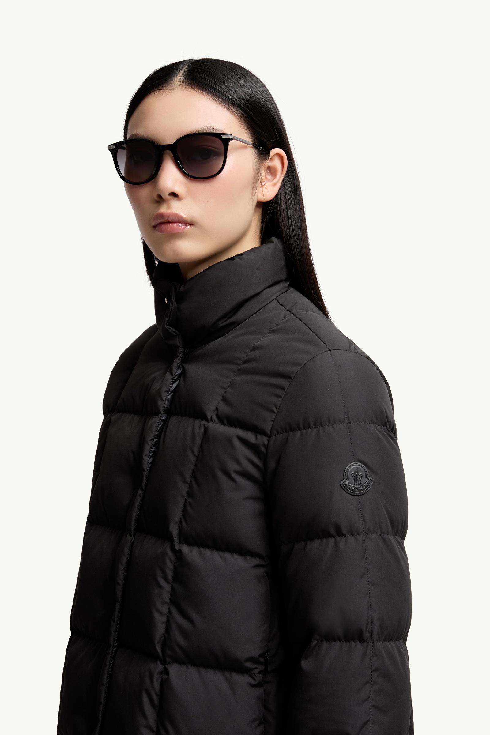 Shiny Black Korra Oval Sunglasses - Sunglasses for Men | Moncler CA