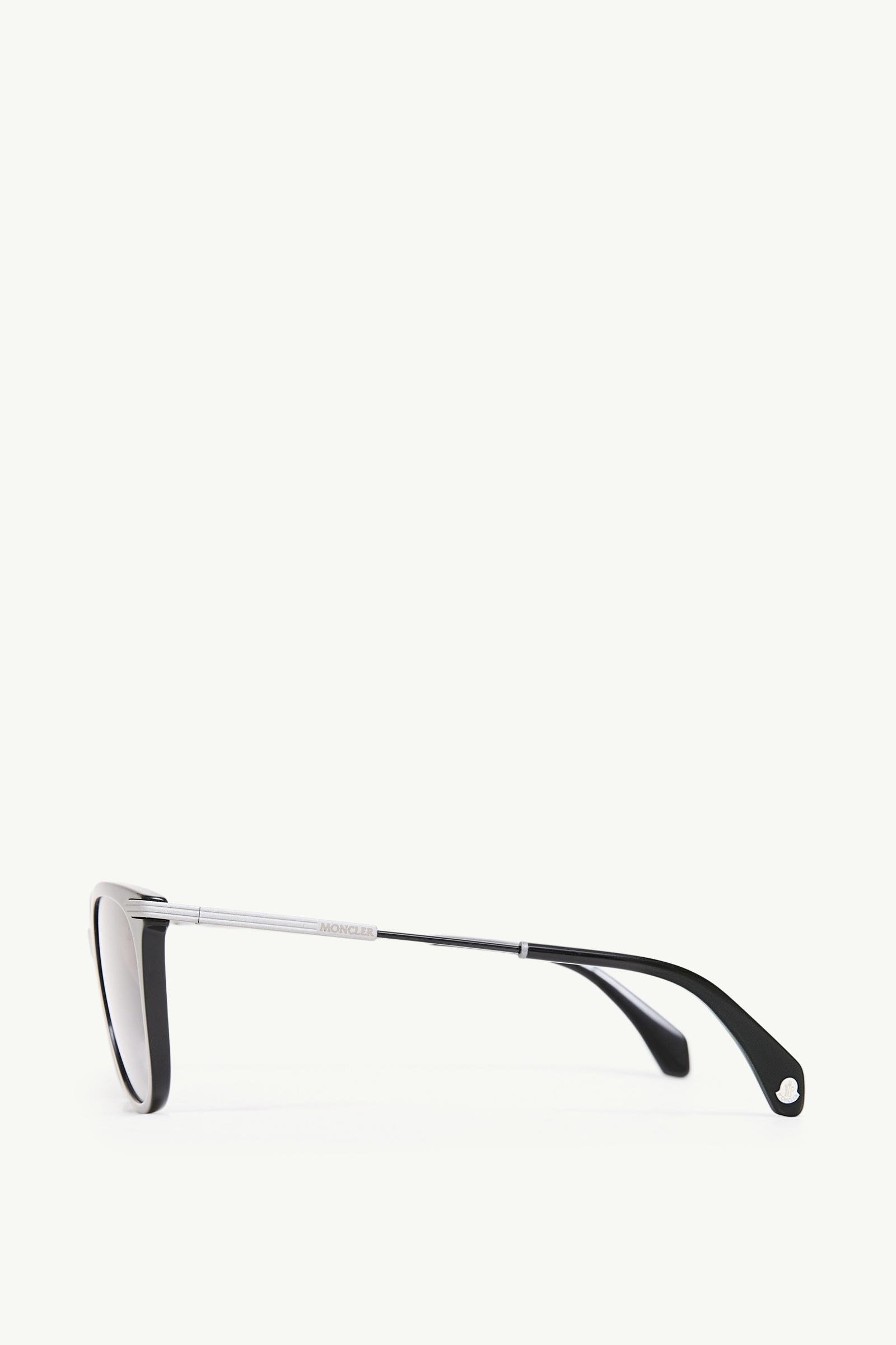 Shiny Black Korra Oval Sunglasses - Sunglasses for Men | Moncler US