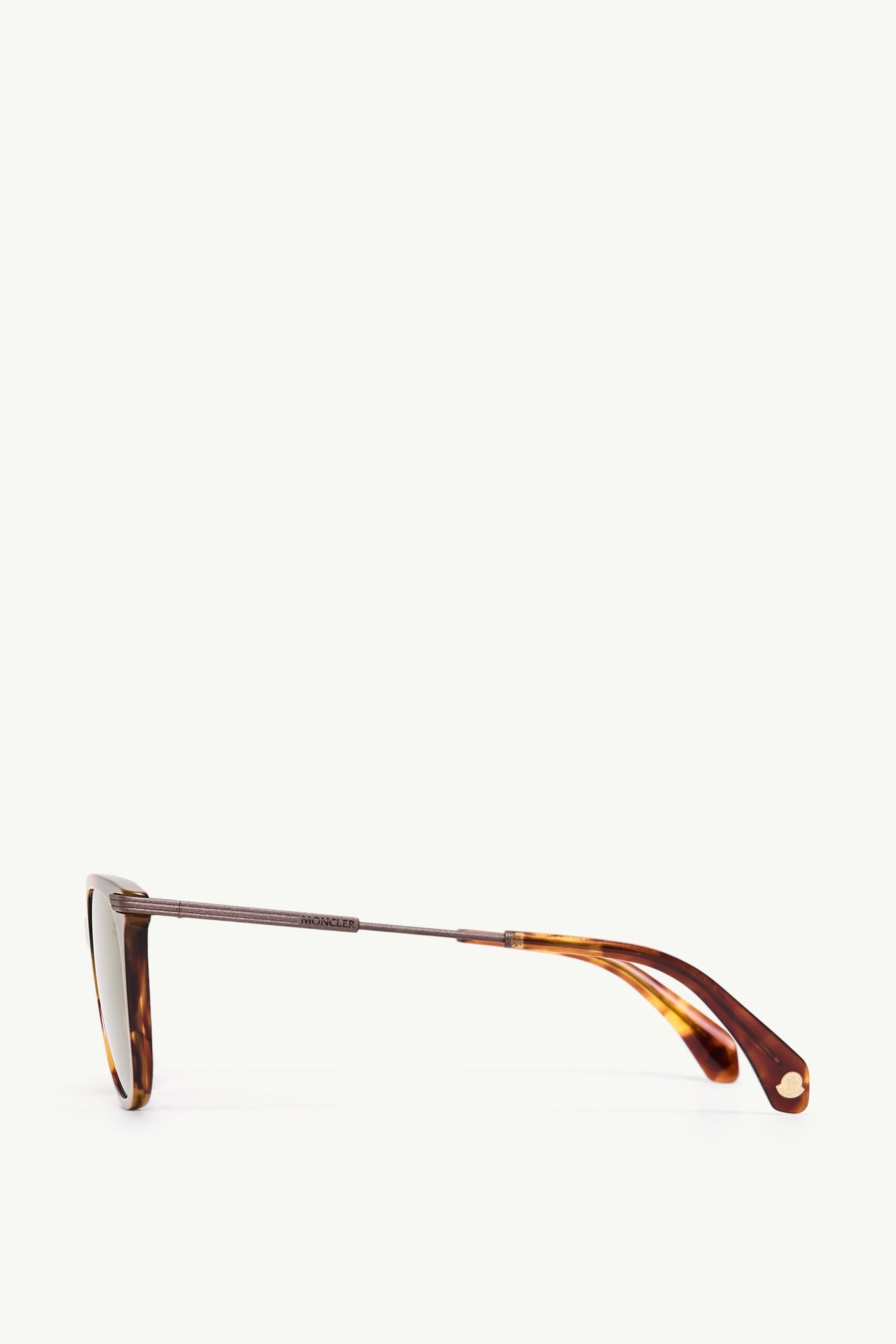 Korra ovale Sonnenbrille Genderneutral Havanna Moncler 3