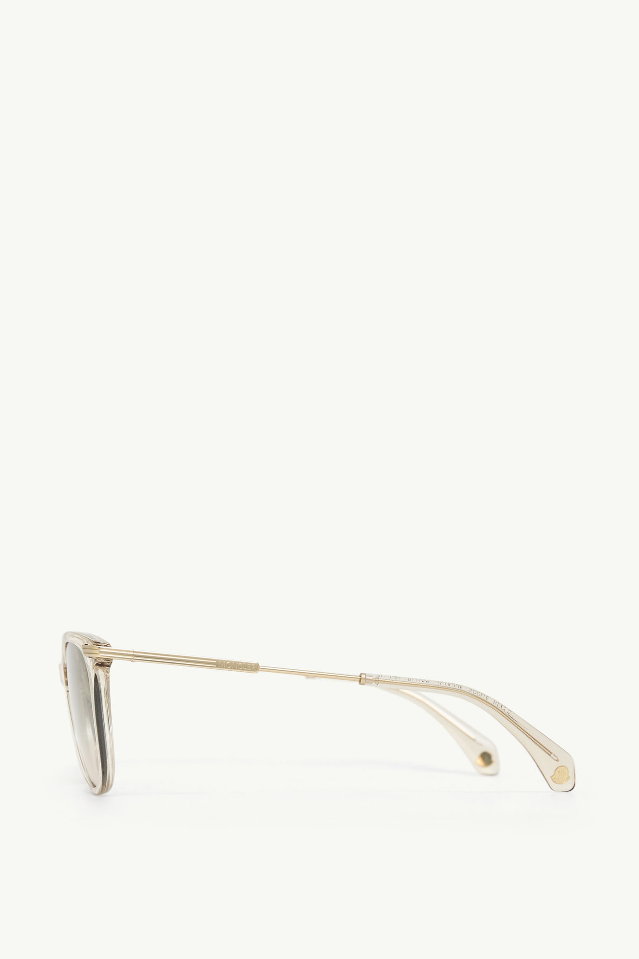 Korra ovale Sonnenbrille Genderneutral Offwhite Moncler 3