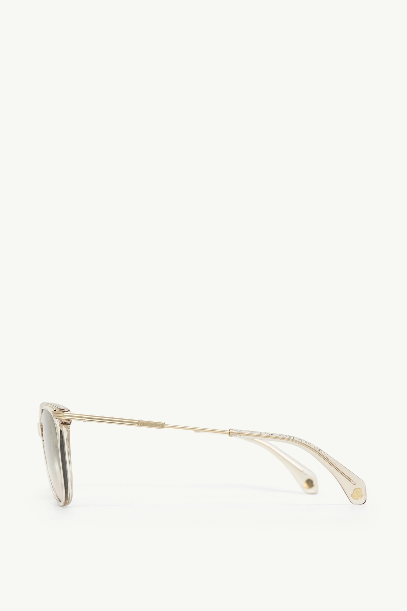 Korra ovale Sonnenbrille Genderneutral Offwhite Moncler 3