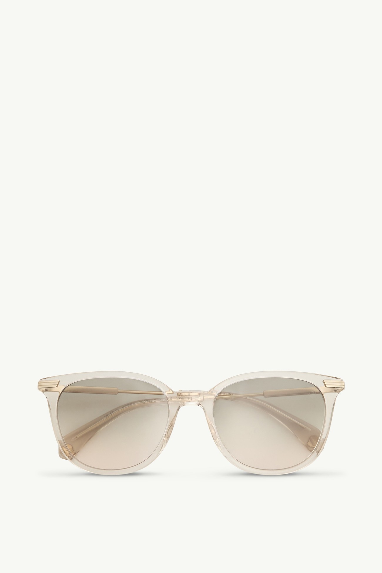 Lunettes de soleil ovales Korra Mixte Blanc Cassé Moncler 0