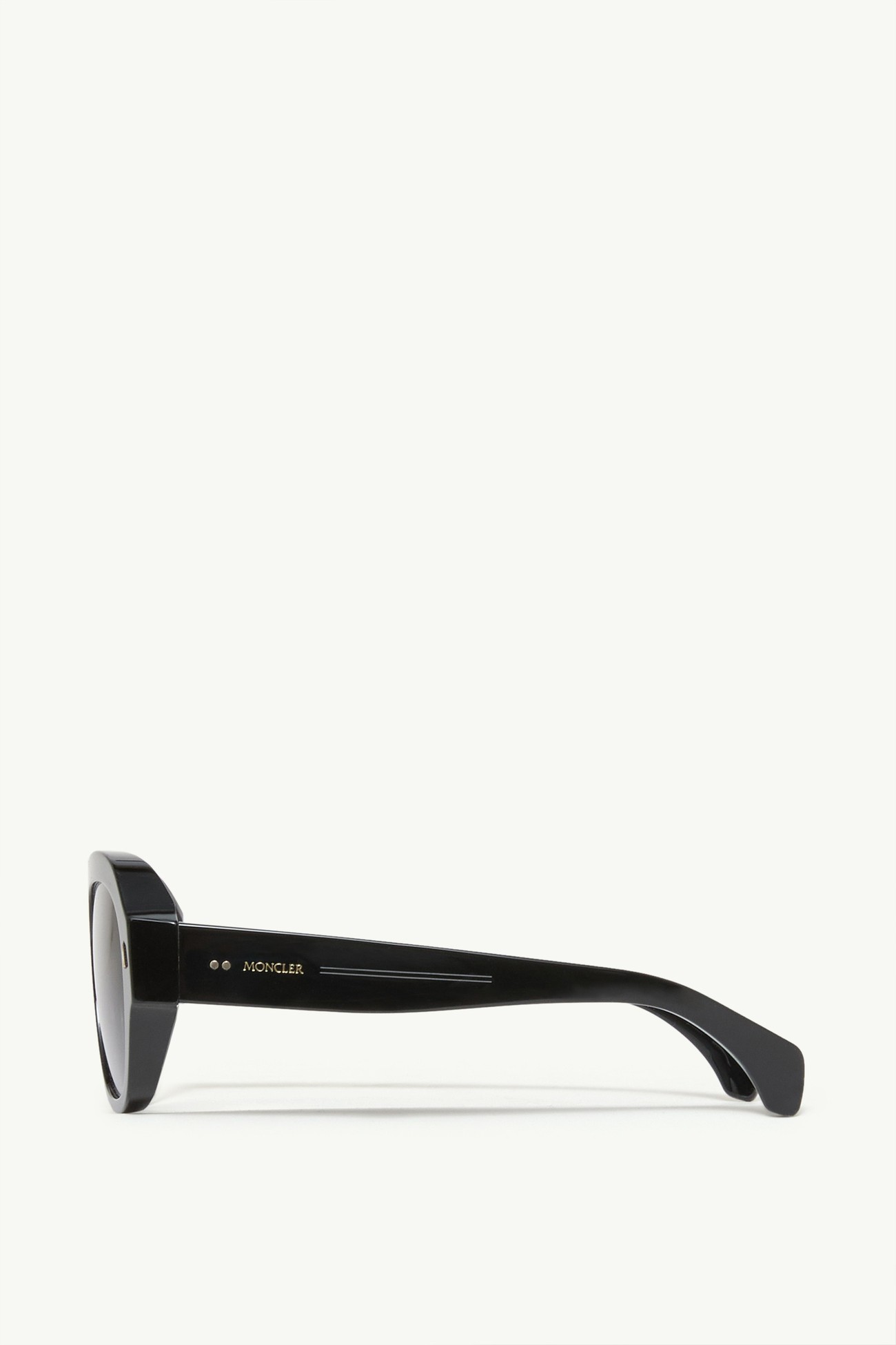 Elevane Rectangluar Sunglasses Gender Neutral Shiny Black Moncler 3