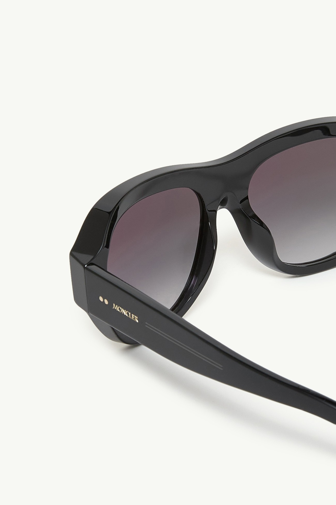 Gafas de sol rectangulares Elevane De Género Neutro Negro Brillante Moncler 5