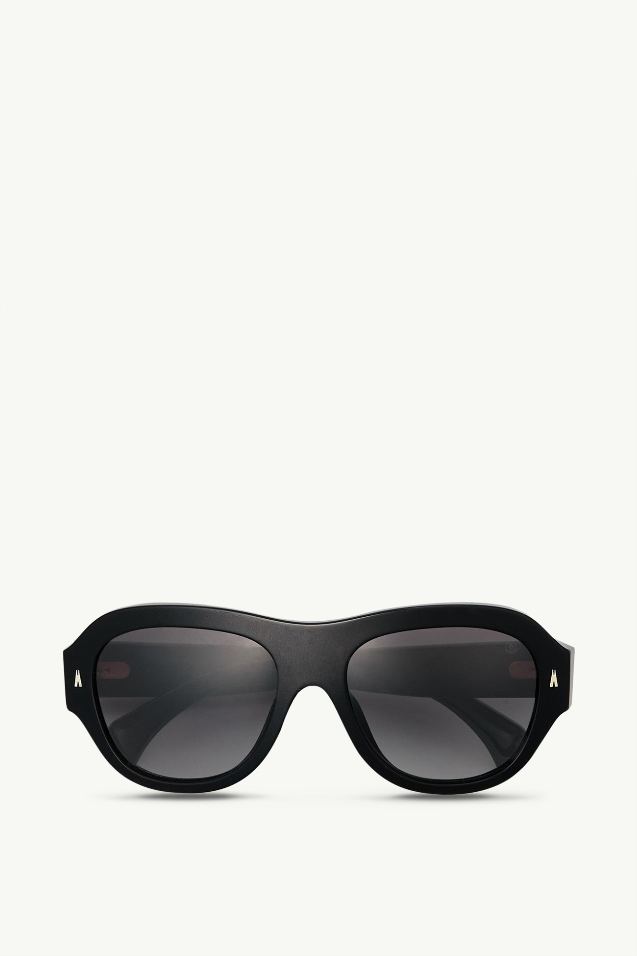 Elevane rechteckige Sonnenbrille Genderneutral Glänzend Schwarz Moncler 0