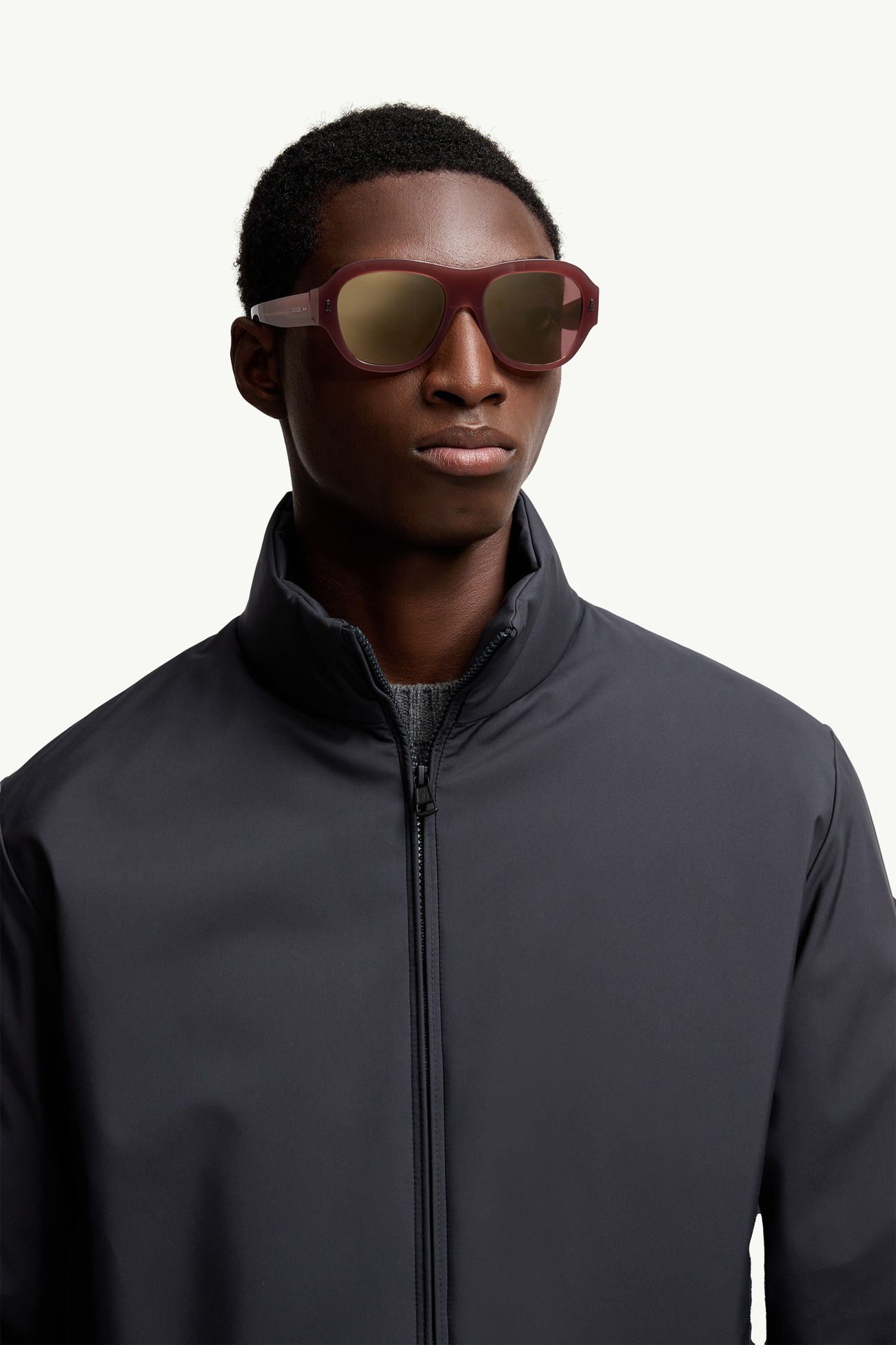 Occhiali da Sole Rettangolari Elevane Gender Neutral Bordeaux Moncler 2