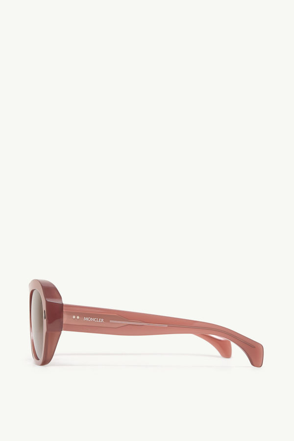 Elevane Rectangluar Sunglasses Gender Neutral Burgundy Moncler 3