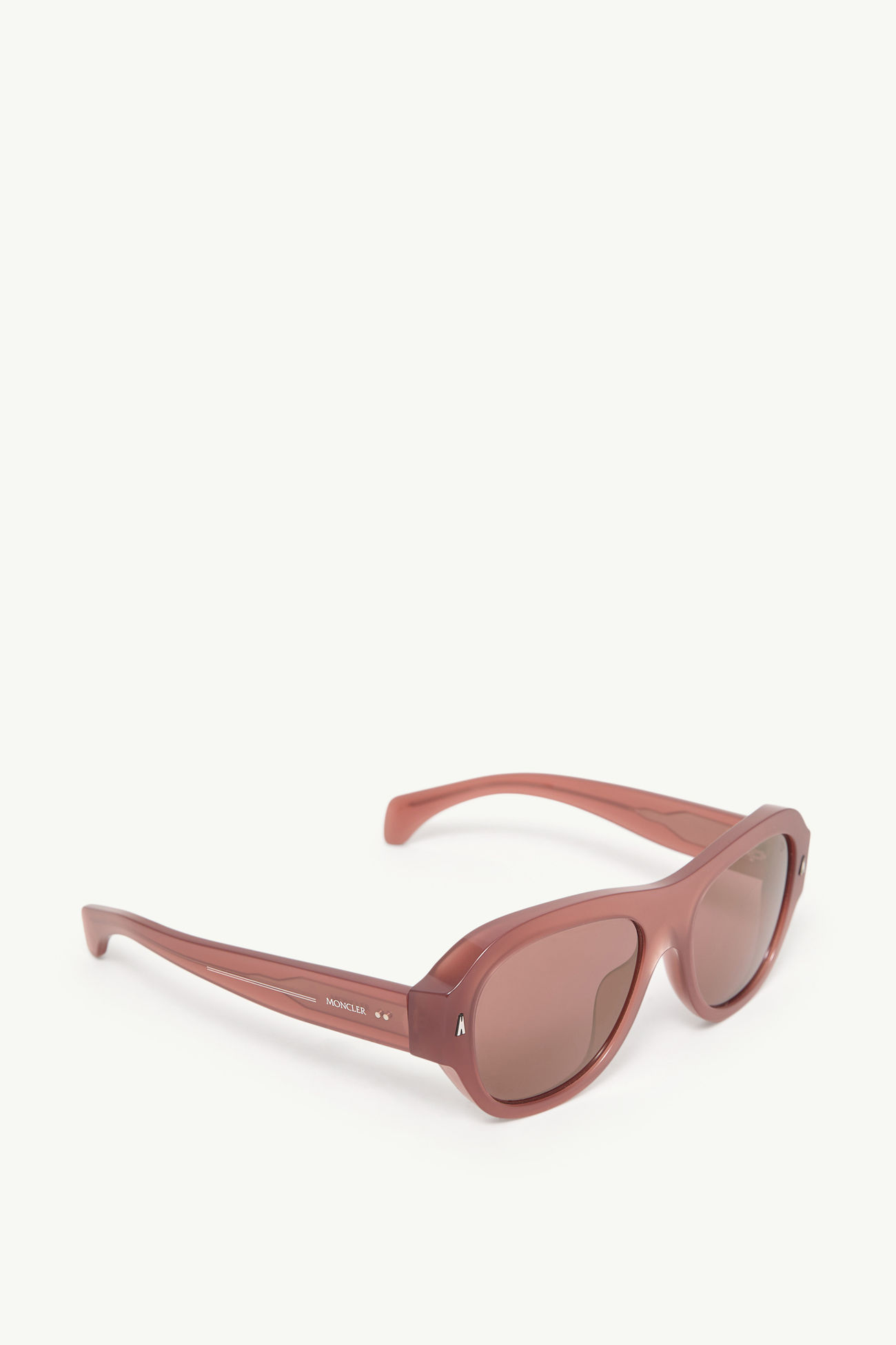 Elevane長方形太陽眼鏡 中性 酒紅色 Moncler 4