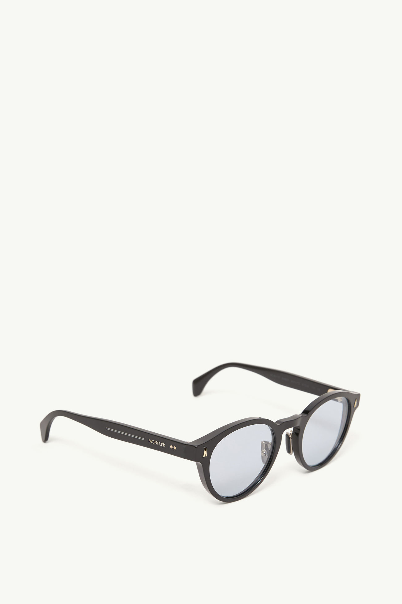 Gafas de sol redondas Ember De Género Neutro Negro Brillante Moncler 4