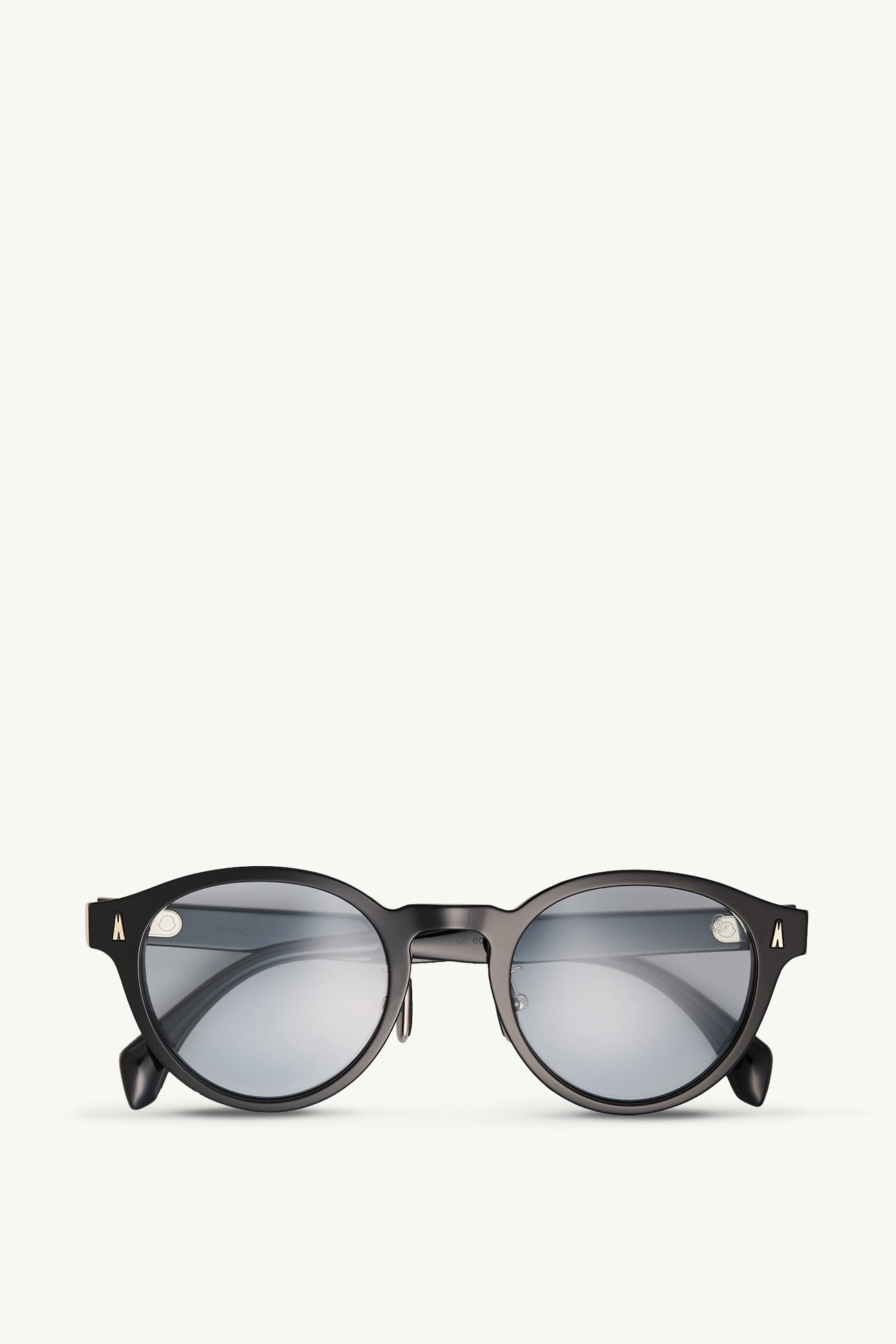 Ember男女款圆形太阳镜 中性 亮黑色 Moncler 0