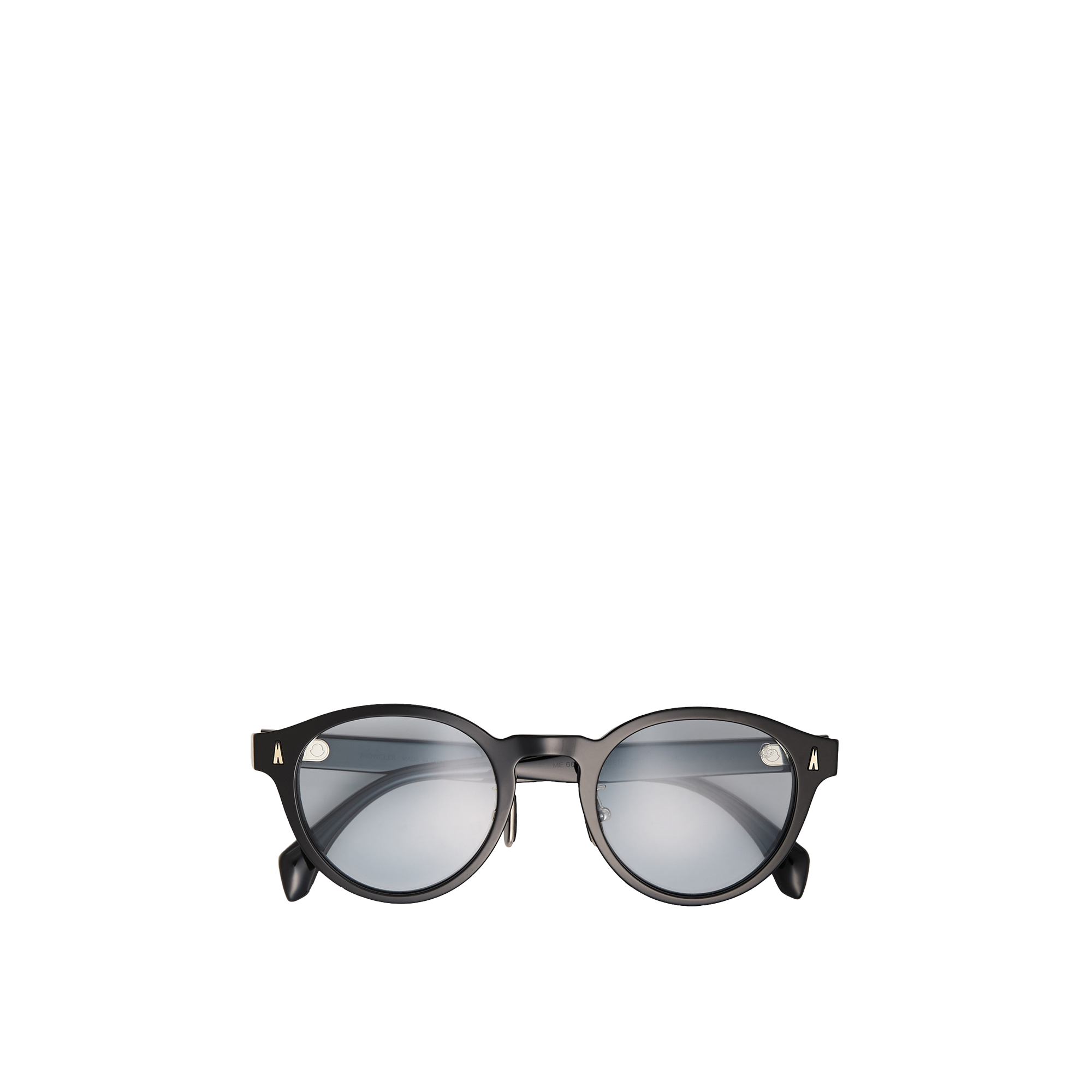 Moncler Unisex Sunglass Ember - Frame color: Shiny Black, Lens color: Solid Light Azure - Image 3
