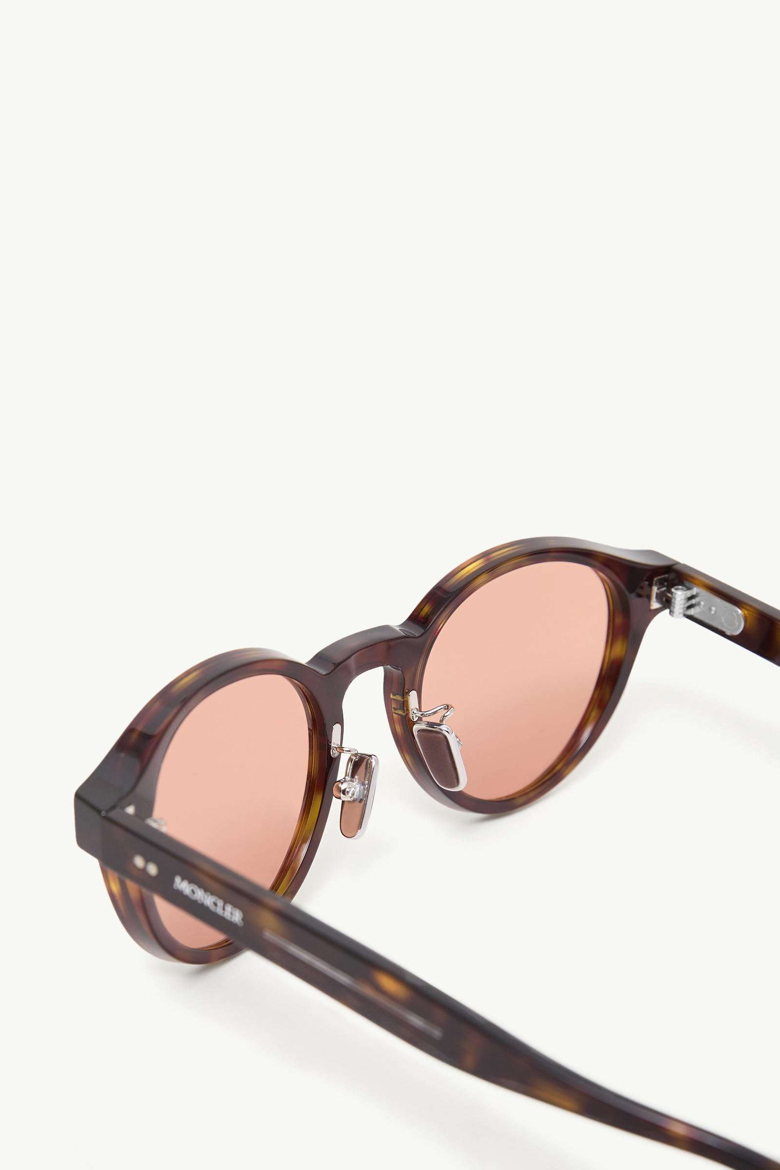MONCLER ラウンドサングラス ブラウンレンズ！ Havana Ember Round Sunglasses - Sunglasses for Men | Moncler US