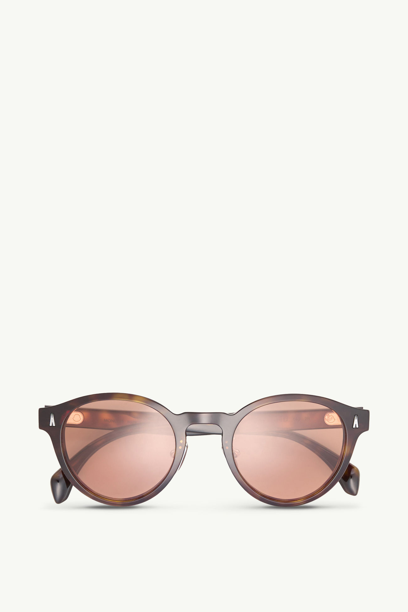 Ember runde Sonnenbrille Genderneutral Havanna Moncler 0