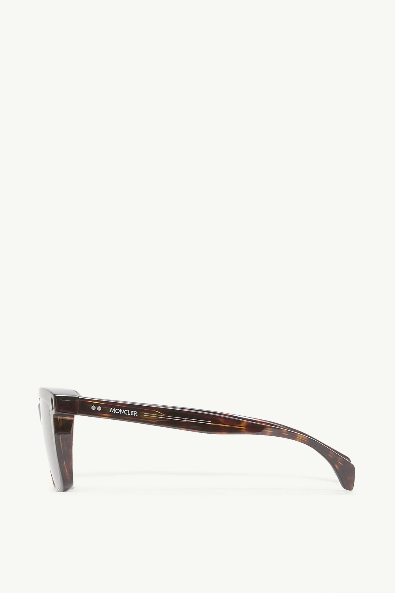 Valaire rechteckige Sonnenbrille Genderneutral Havanna Moncler 3