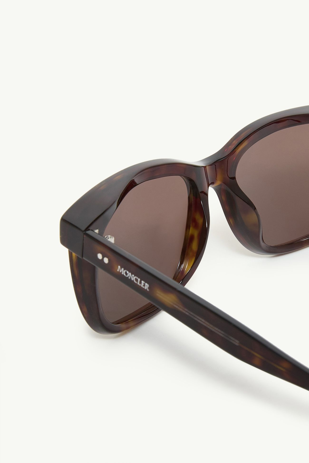 Valaire rechteckige Sonnenbrille Genderneutral Havanna Moncler 5