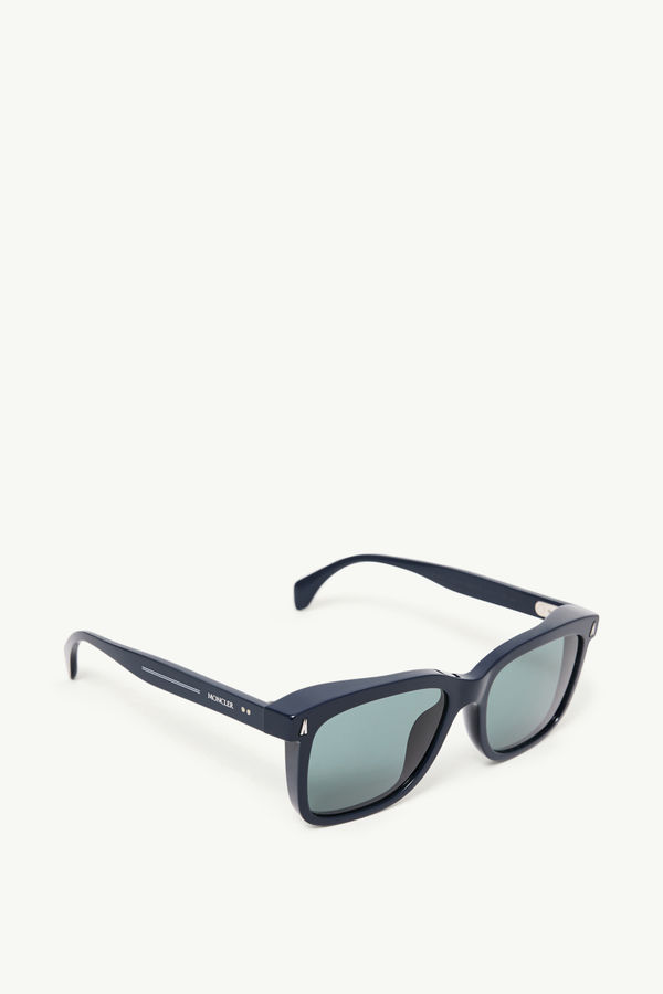 Valaire Rectangular Sunglasses Gender Neutral Dark Blue Moncler 3
