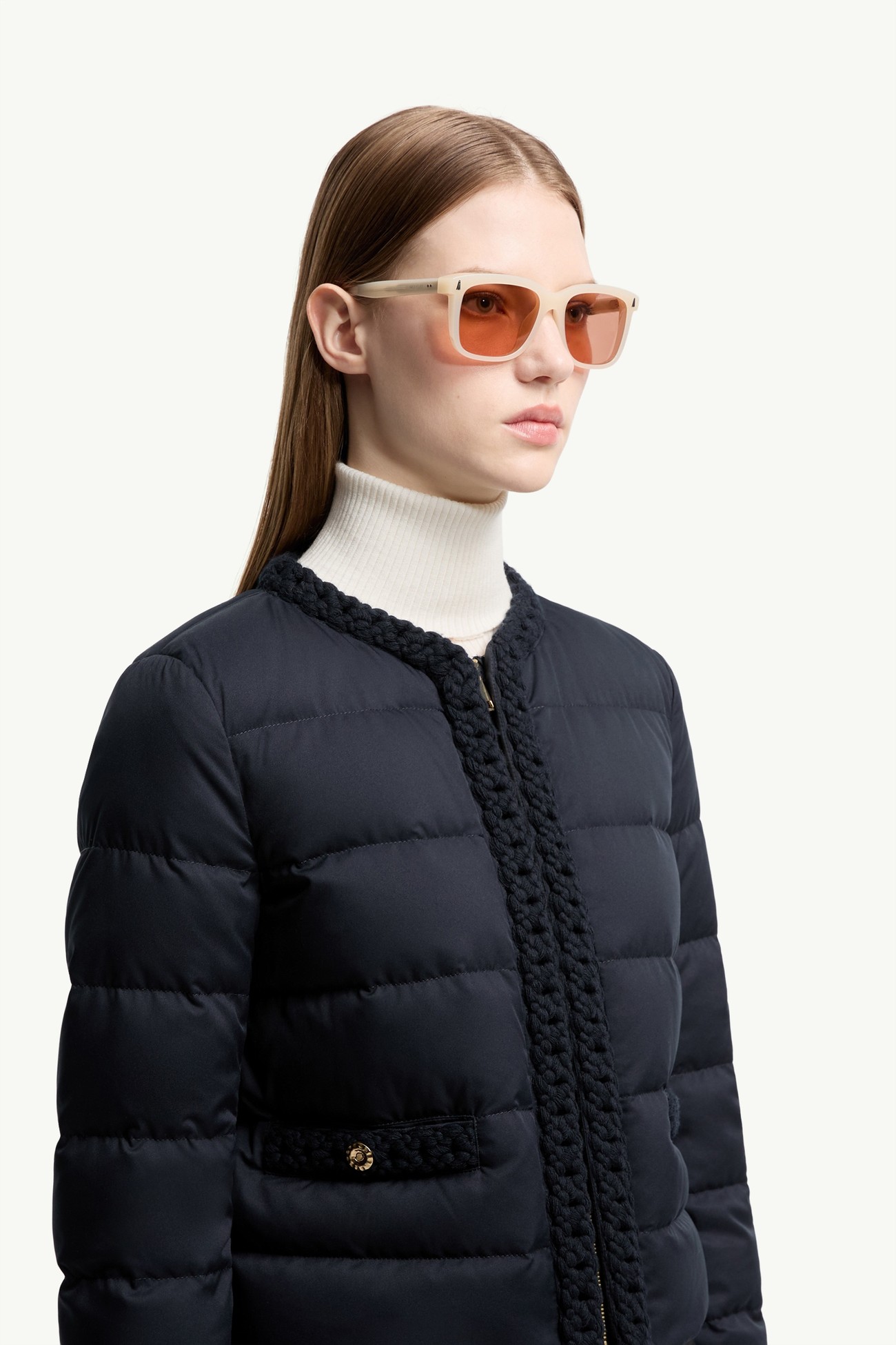Valaire長方形太陽眼鏡 中性 蛋白石色 Moncler 1