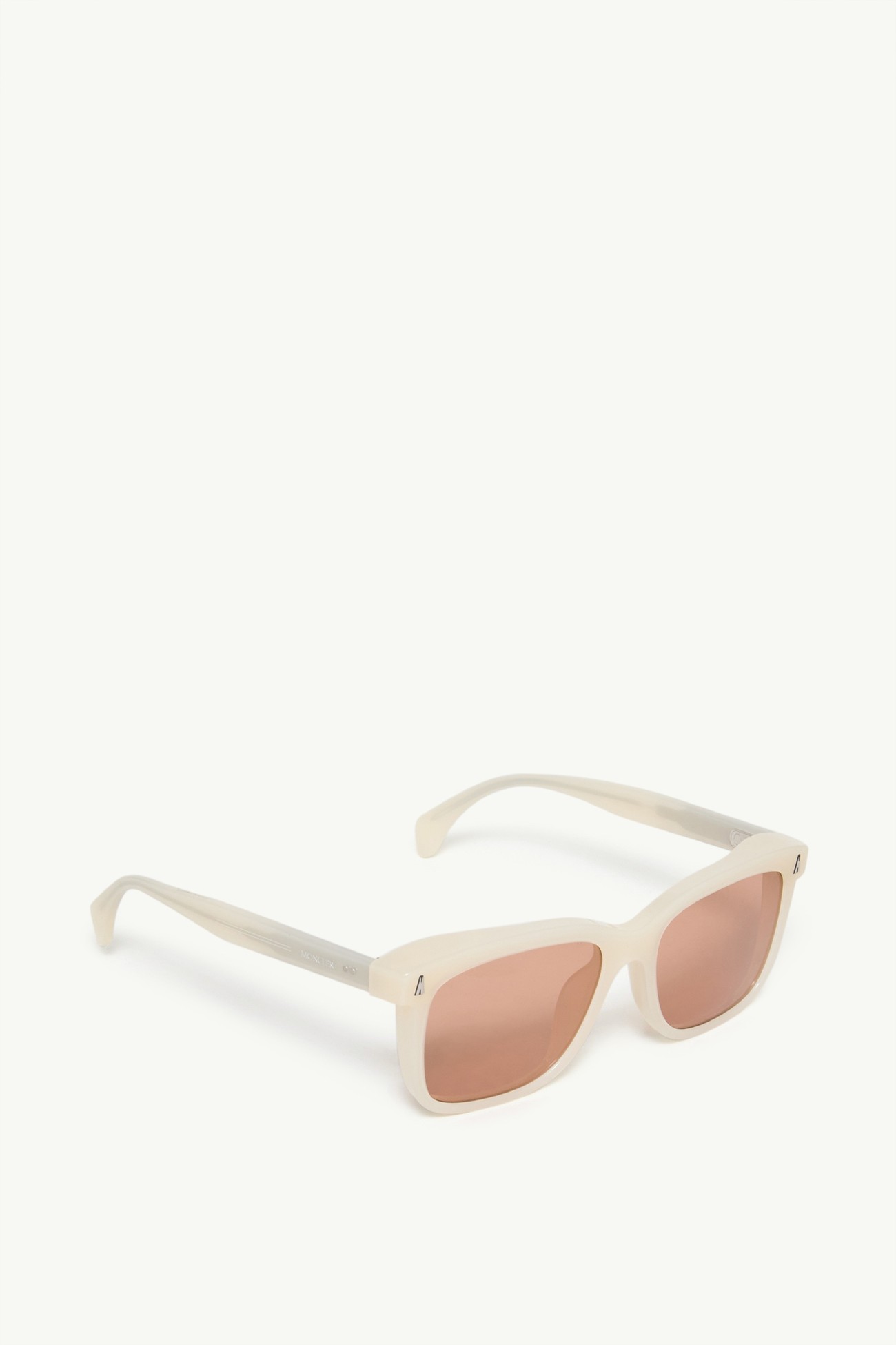 Valaire Rectangular Sunglasses Gender Neutral Shiny Opaline Vanilla Moncler 4