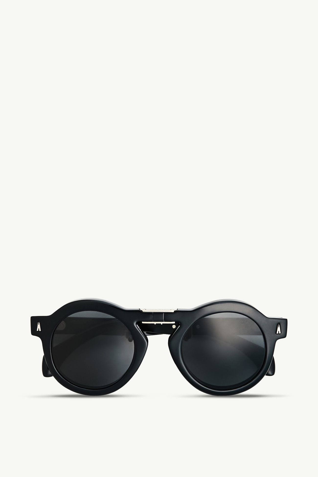 Gafas de sol redondas Glisse De Género Neutro Negro Brillante Moncler 0