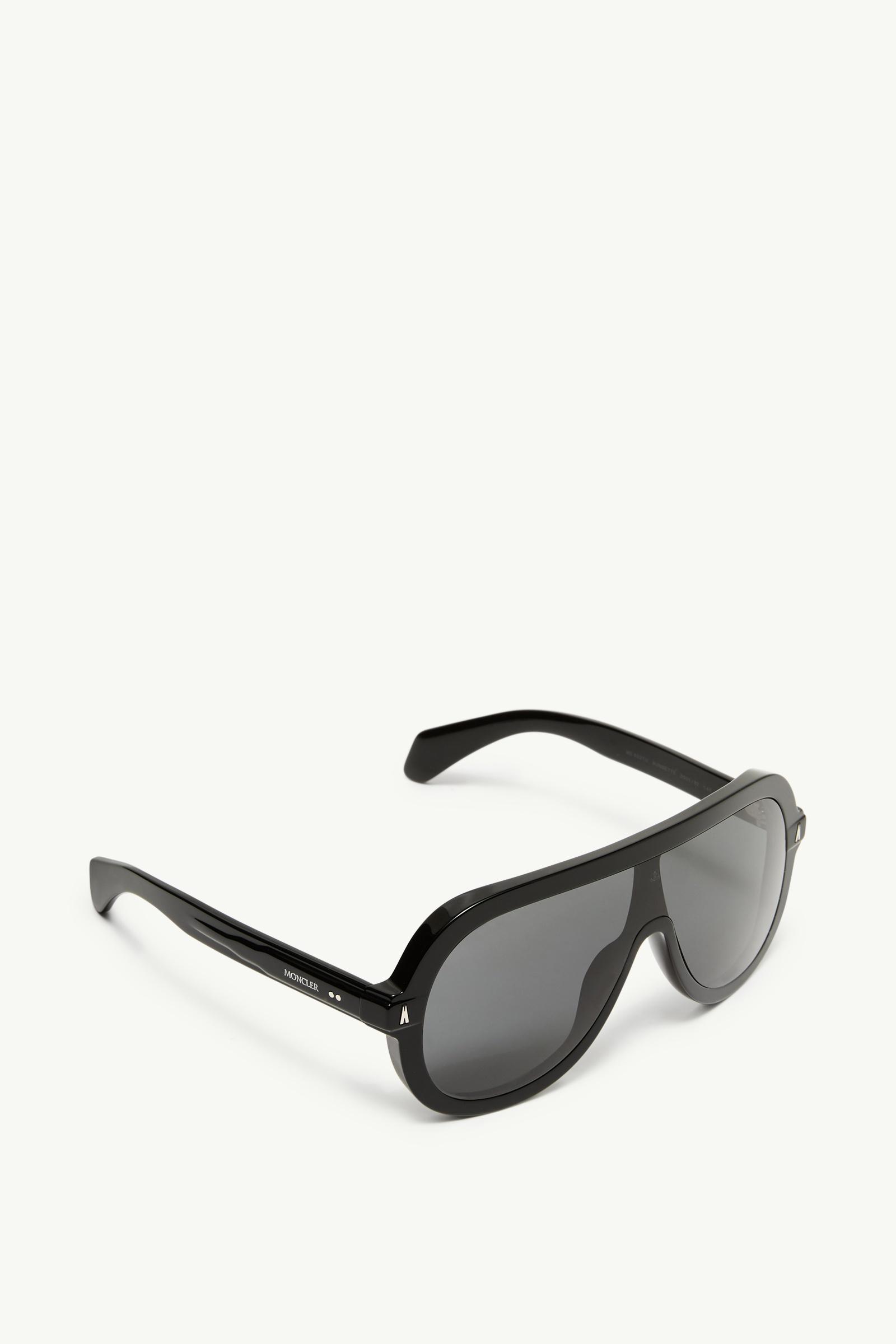 Shiny Black Sunsette Pilot Sunglasses - Sunglasses for Men