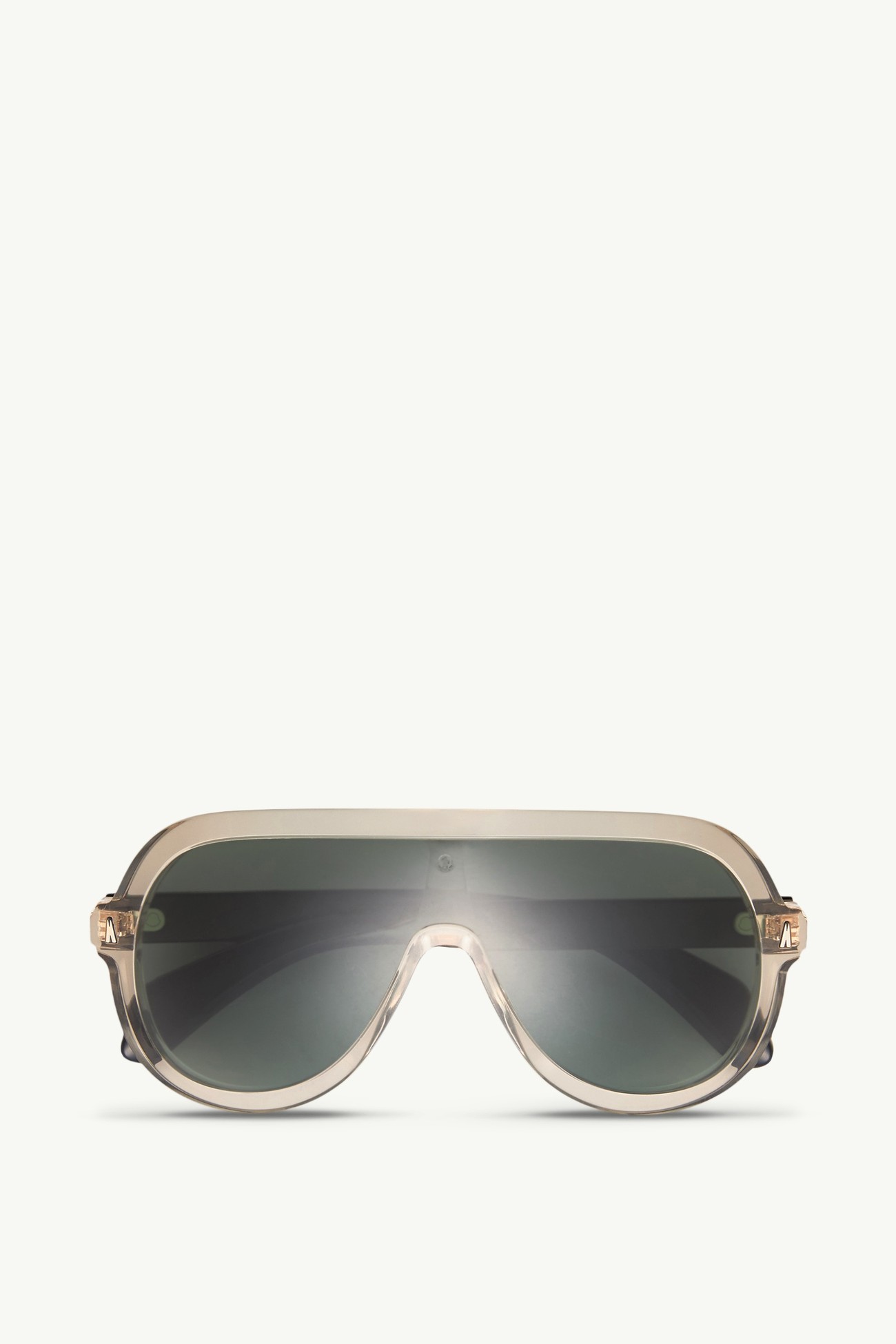 Gafas de sol de aviador Sunsette De Género Neutro Blanco Roto Transparente Brillante Moncler 0