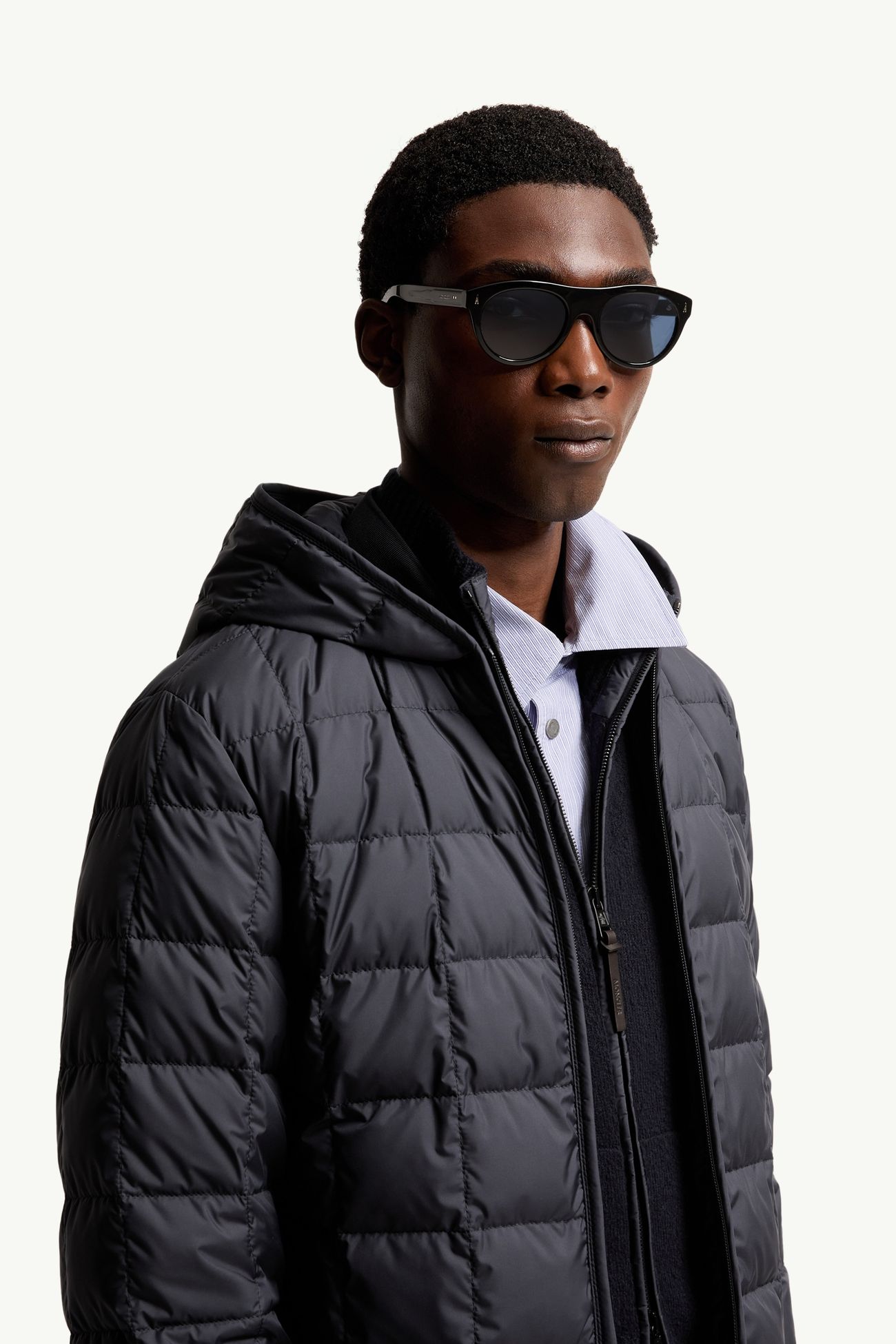 Gafas de sol ovaladas Splash De Género Neutro Negro Brillante Moncler 2