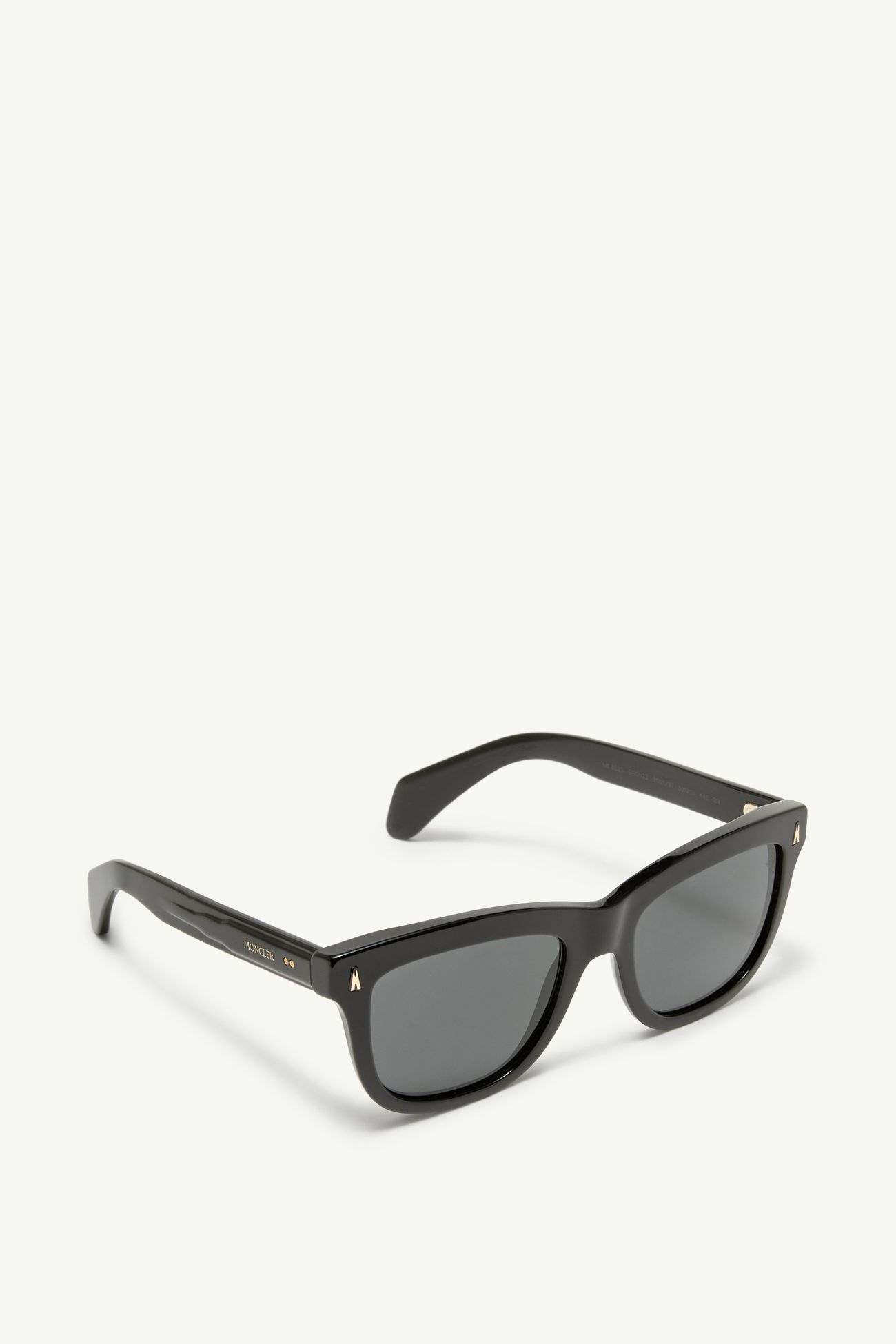 Bronzz Rectangular Sunglasses Gender Neutral Shiny Black Moncler 4