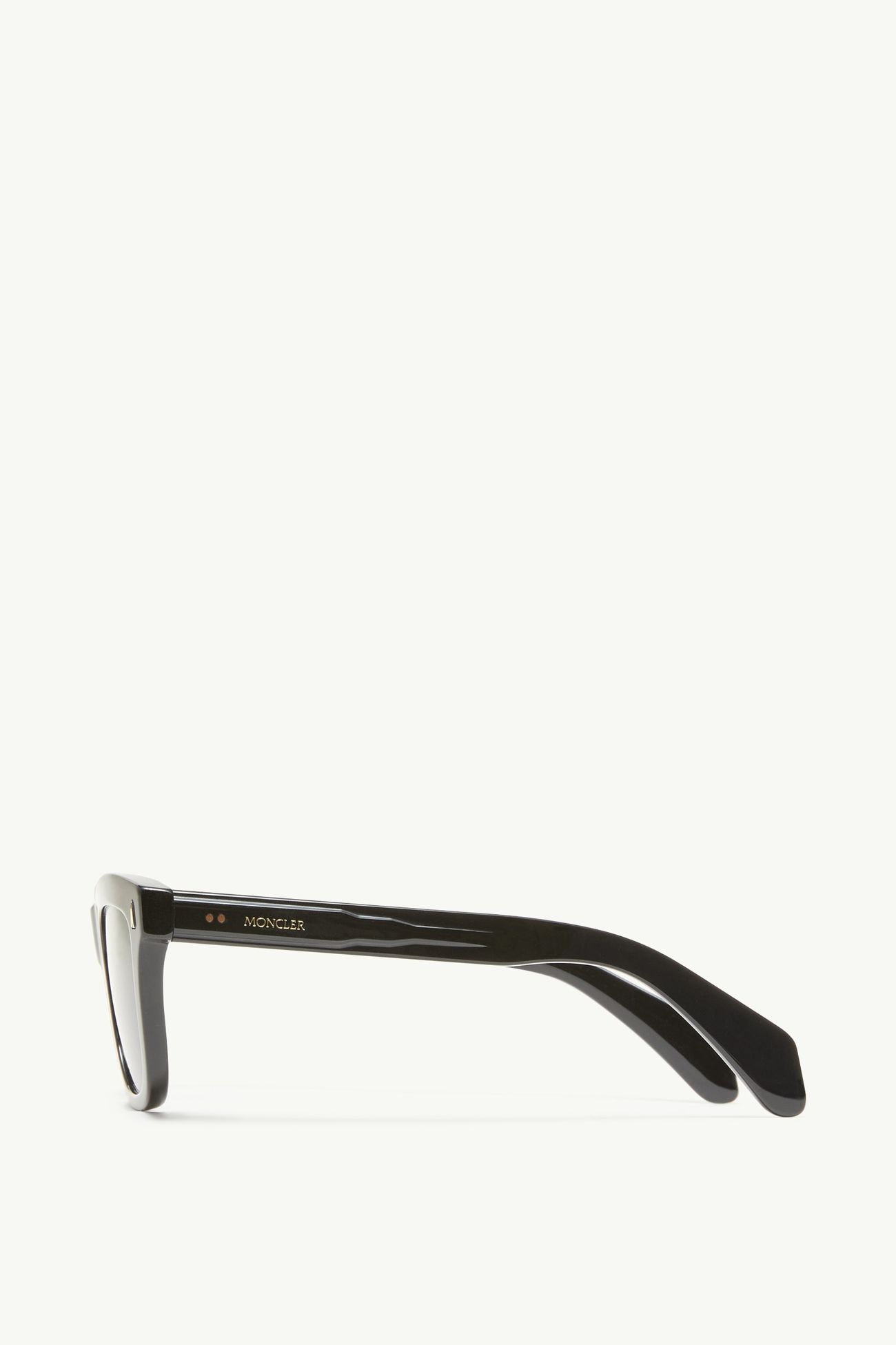 Lunettes de soleil rectangulaires Bronzz Mixte Noir Brillant Moncler 3