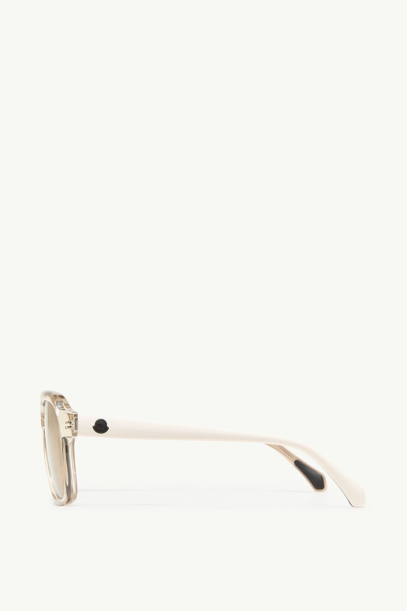 Vantos Rechteckige Sonnenbrille Genderneutral Transparent Cremefarben Moncler 3