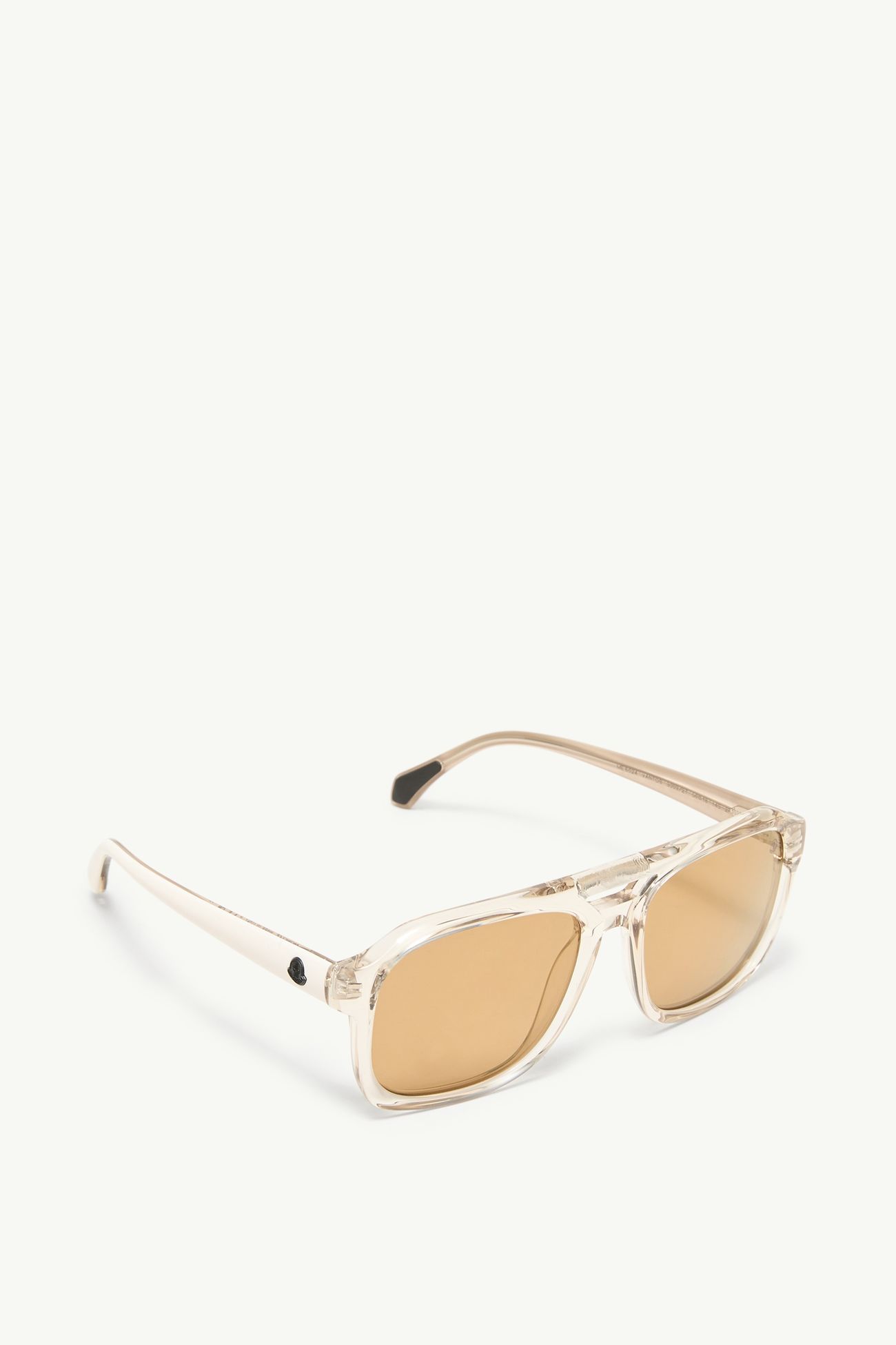 Lunettes de soleil rectangulaires Vantos Mixte Blanc Cassé Transparent Brillant Moncler 4