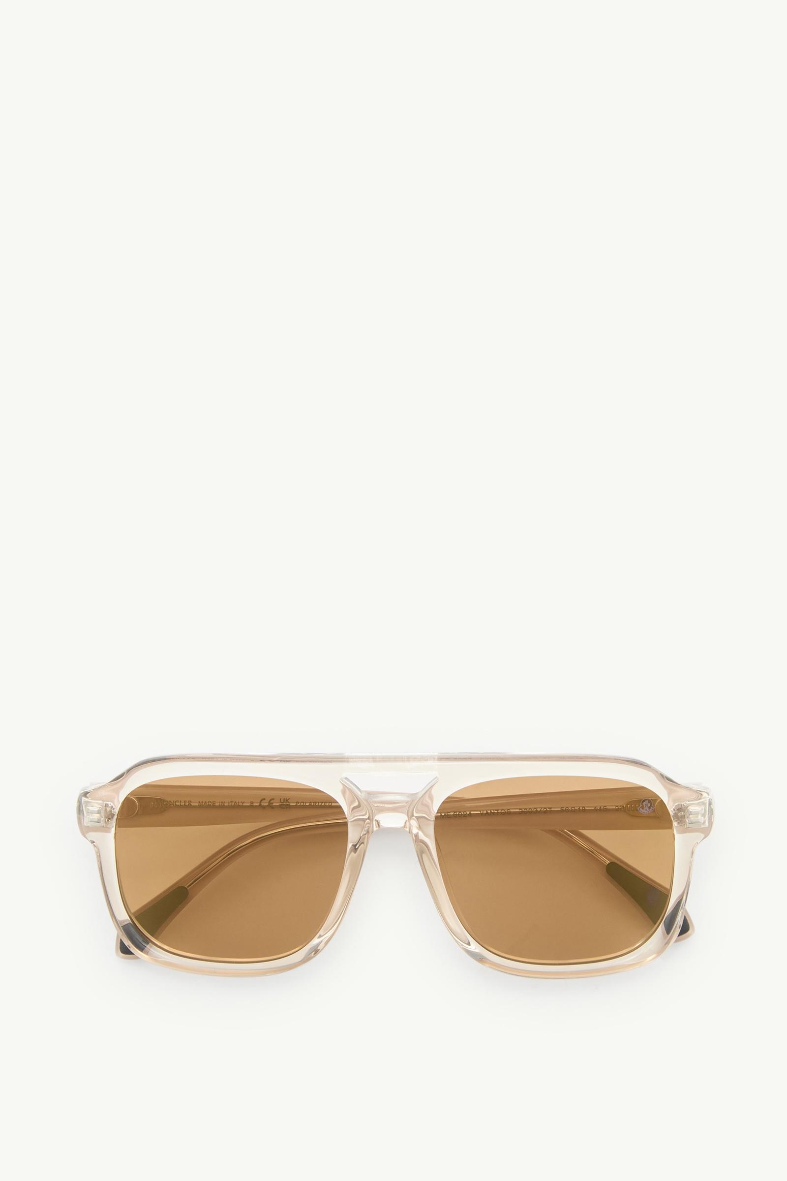 Vantos Rectangular Sunglasses Gender Neutral Shiny Transparent Off-white Moncler, 1 of 0