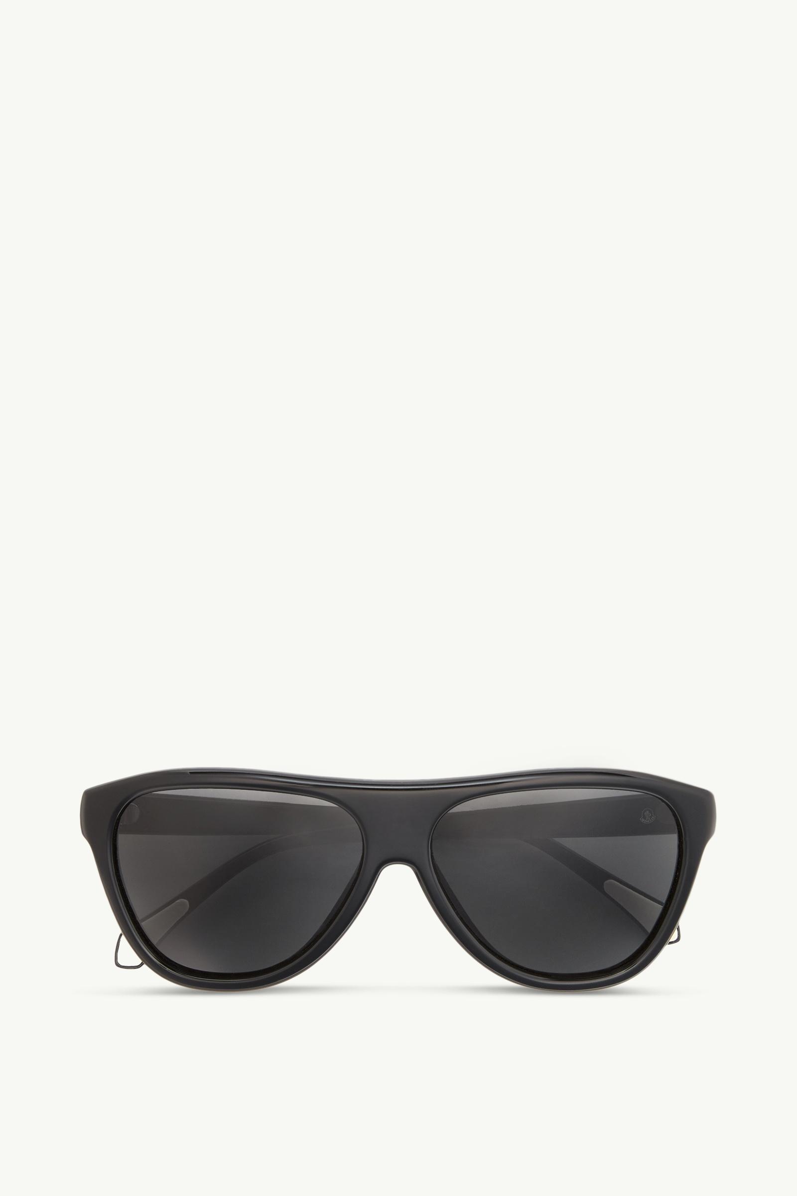 Incline Pilot Sunglasses Gender Neutral Shiny Black Moncler, 1 of 0