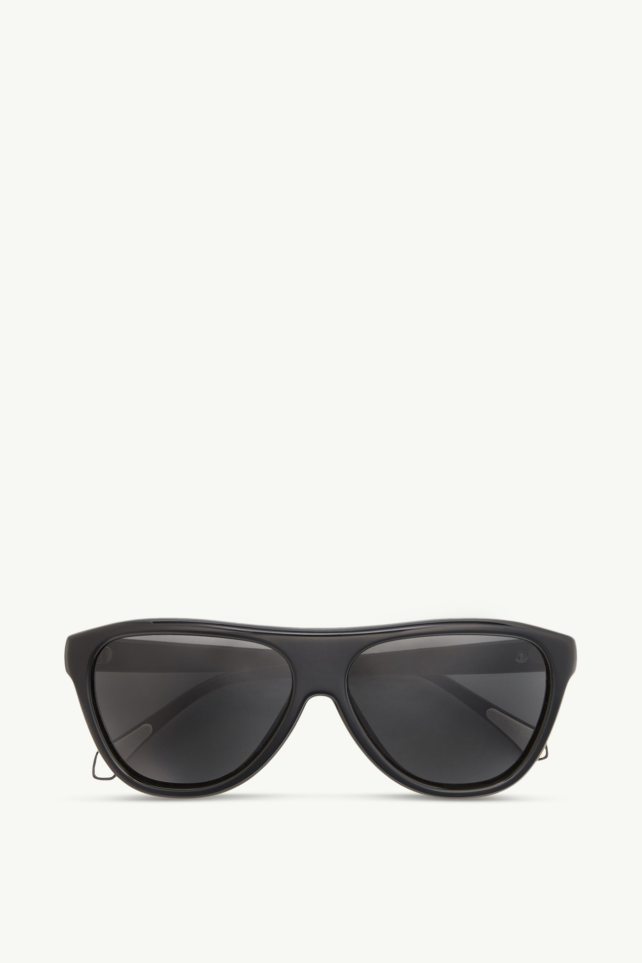 Incline Pilot Sunglasses Gender Neutral Shiny Black Moncler 0