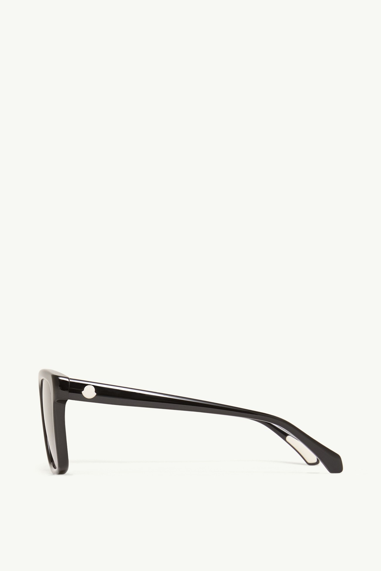 Clasico Rechteckige Sonnenbrille Genderneutral Glänzend Schwarz Moncler 3