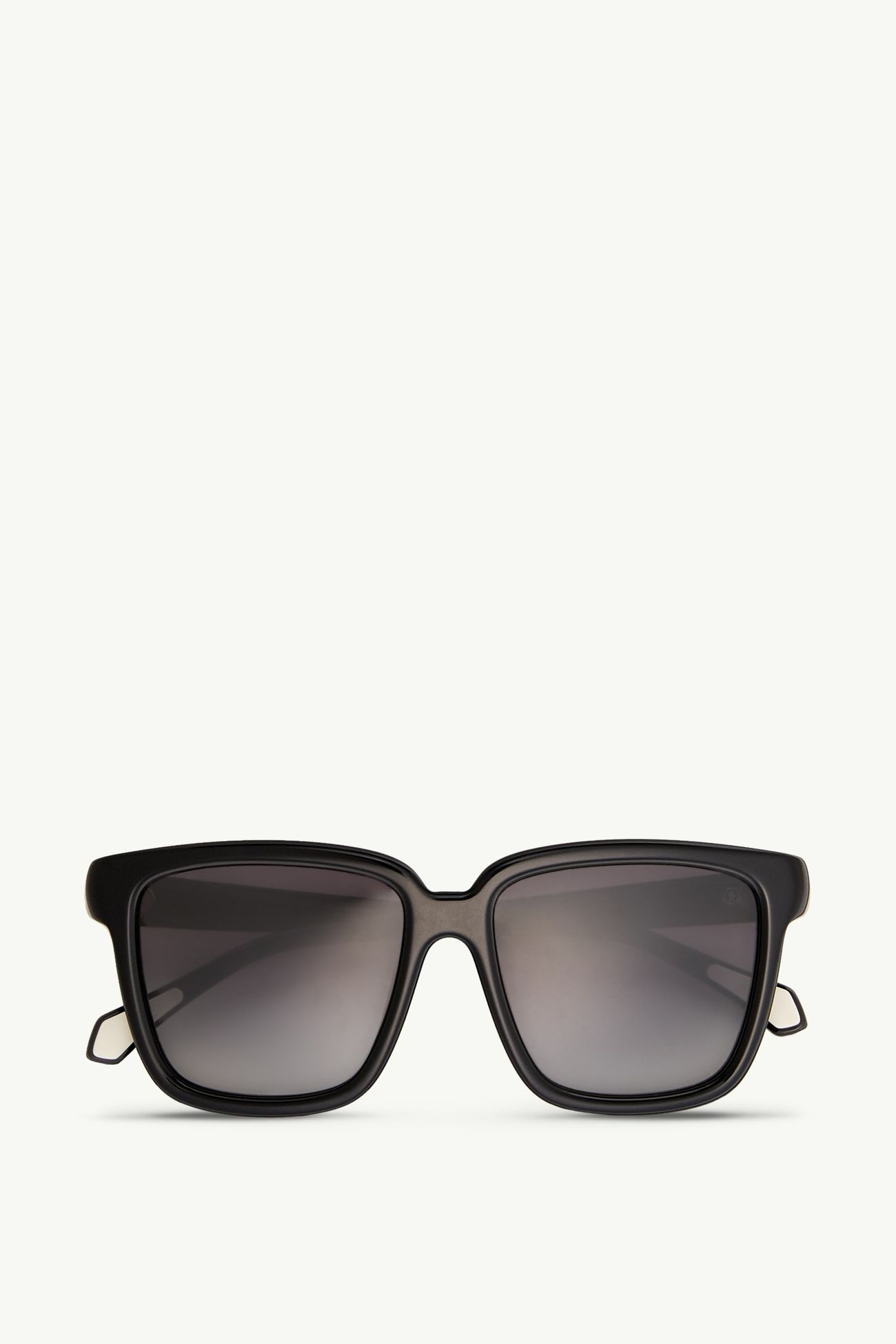 Lunettes de soleil rectangulaires Clasico Mixte Noir Brillant Moncler 0