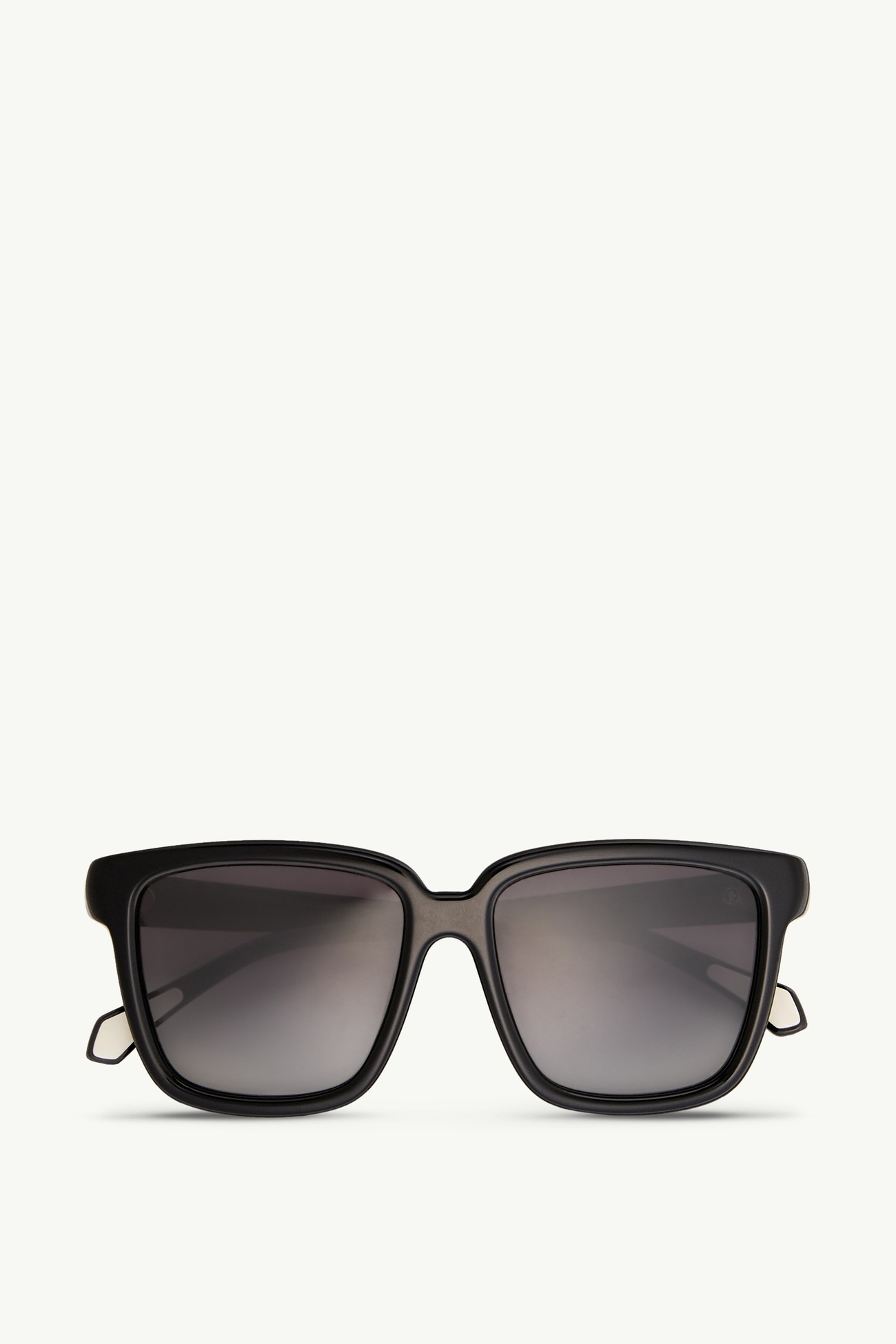 Occhiali da sole rettangolari Clasico Gender Neutral Nero Brillante Moncler 0