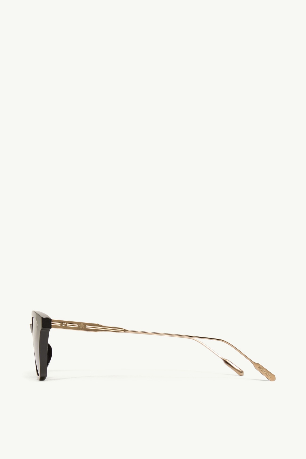 Occhiali da sole rettangolari Lentis Gender Neutral Nero Brillante Moncler 3