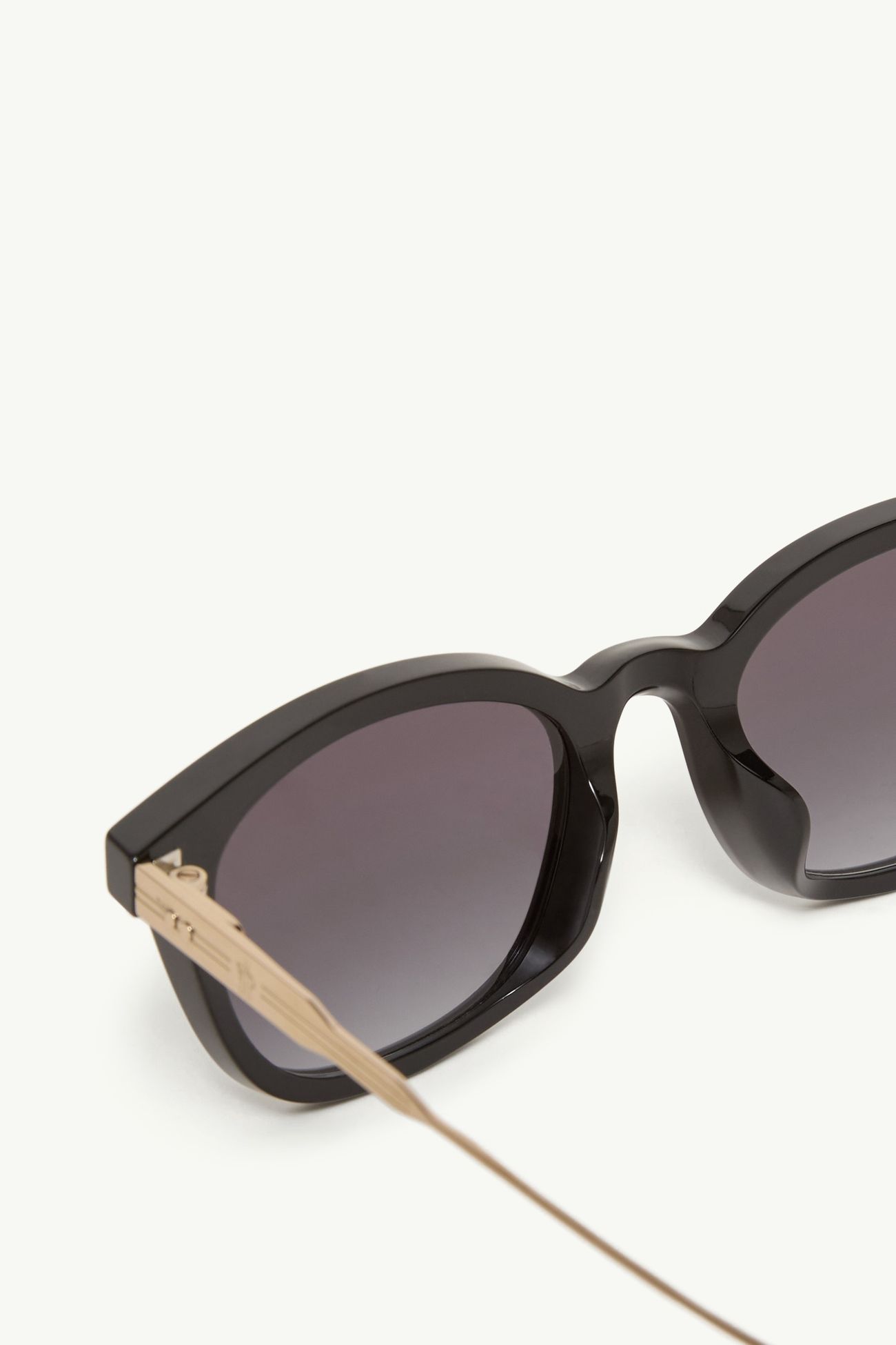 Gafas de sol rectangulares Lentis De Género Neutro Negro Brillante Moncler 5